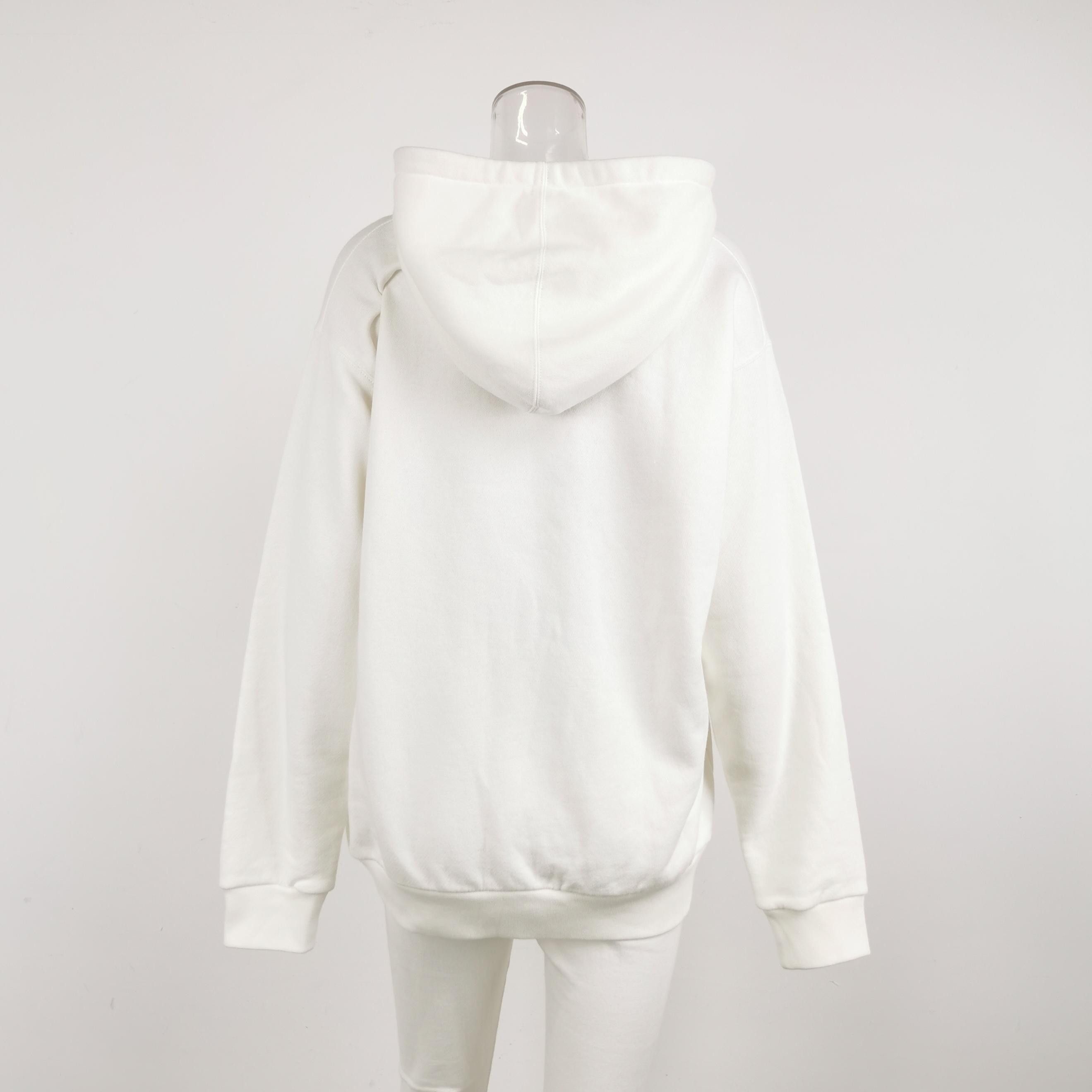 Gucci Floral Print Logo Hoodie in White Size US S / EU 44-46 / 1 - 3 Thumbnail