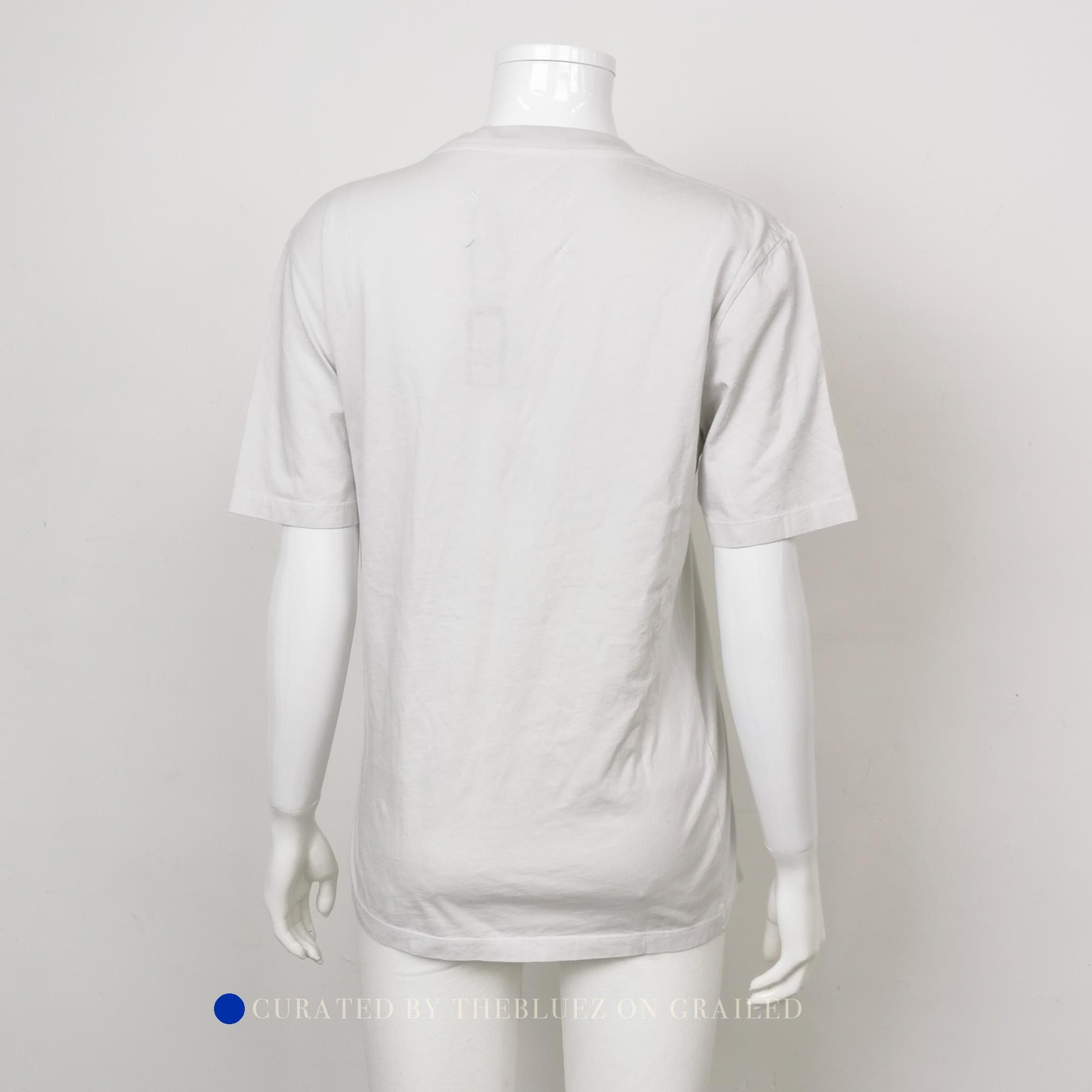 Maison Margiela Minimalist Organic Cotton Tee in White Size US XS / EU 42 / 0 - 2 Thumbnail