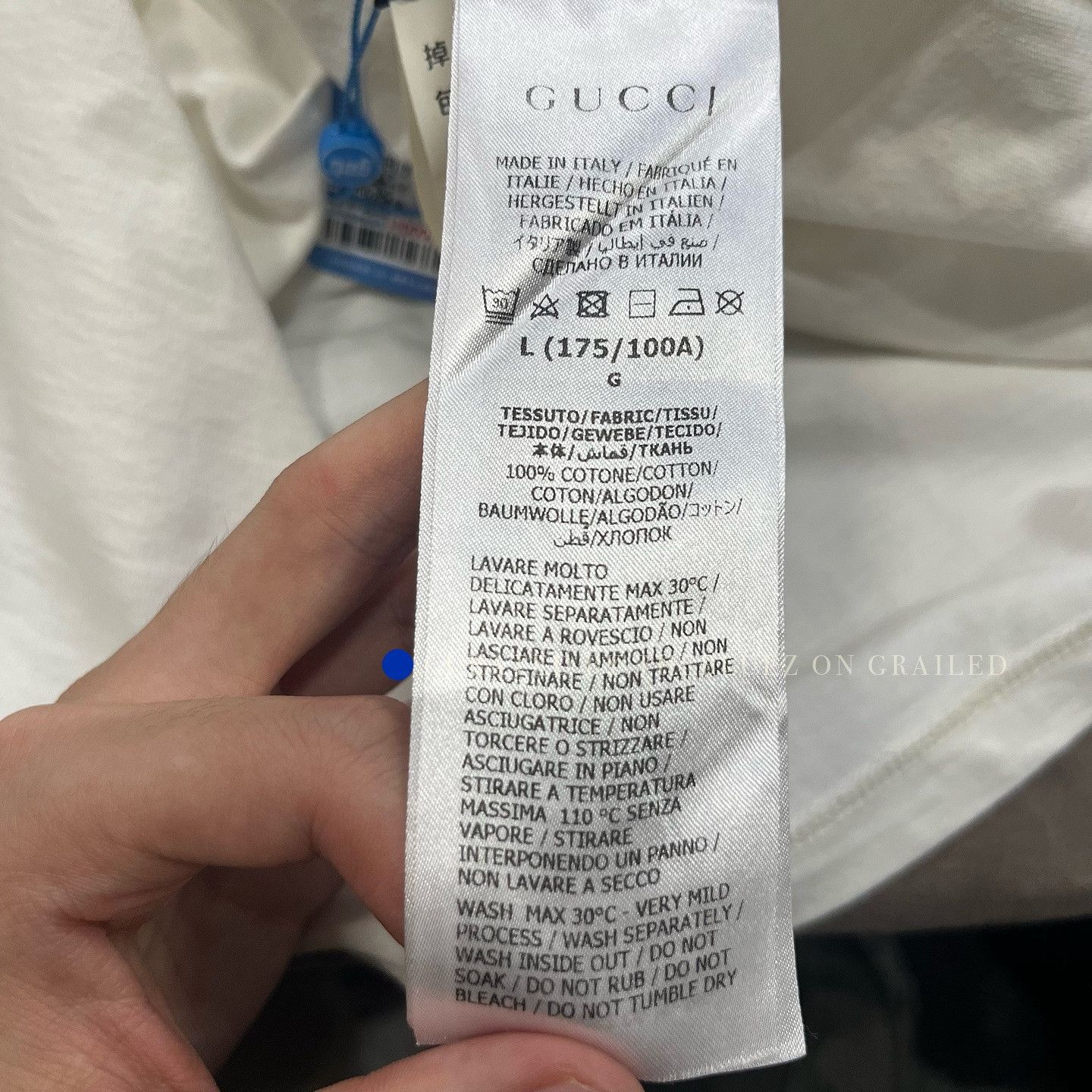 Gucci Interlocking G Logo White T-Shirt in Size L Size US L / EU 52-54 / 3 - 4 Thumbnail