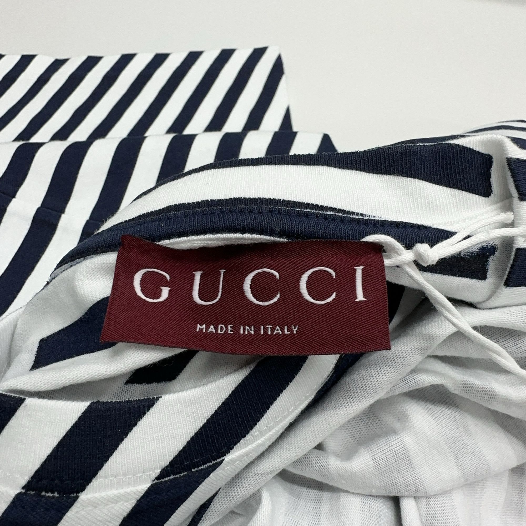 Gucci Multi Striped Logo T-Shirt Size US L / EU 52-54 / 3 - 4 Thumbnail