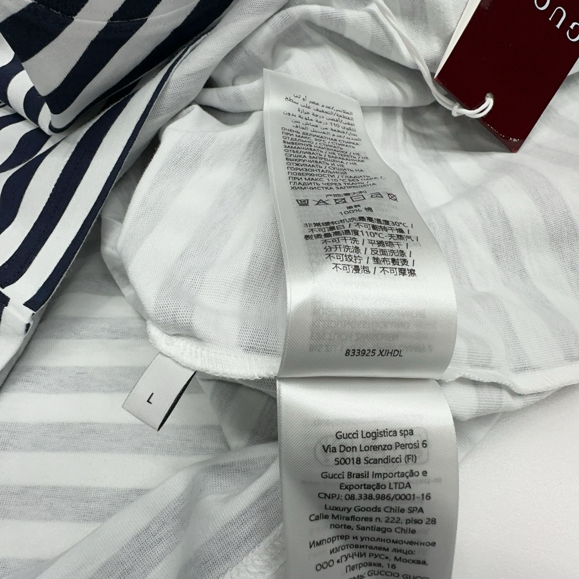 Gucci Multi Striped Logo T-Shirt Size US L / EU 52-54 / 3 - 3 Thumbnail