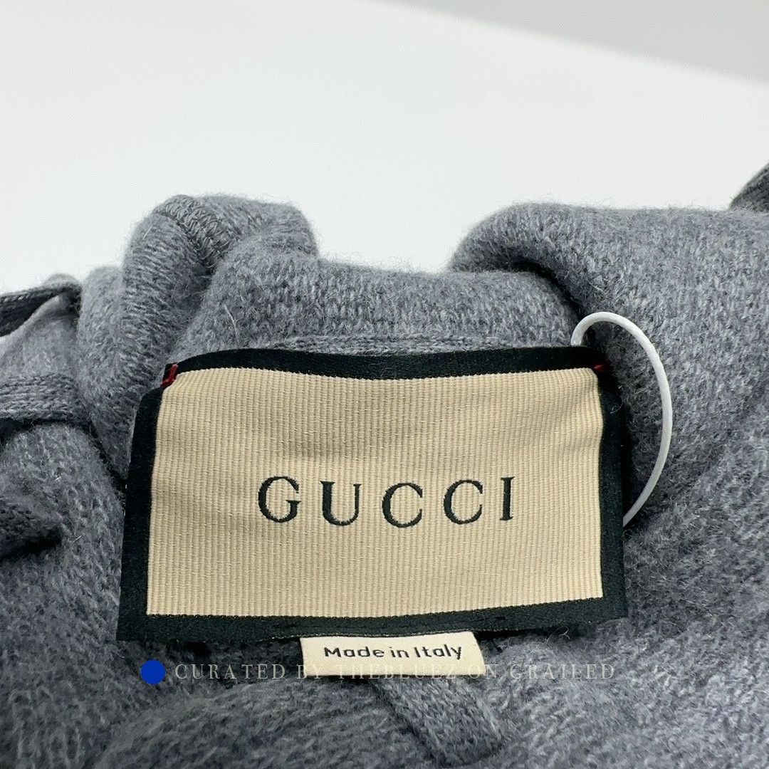 Gucci Stylish Gray Side Stripe Hoodie in XXL Size US XXL / EU 58 / 5 - 5 Thumbnail
