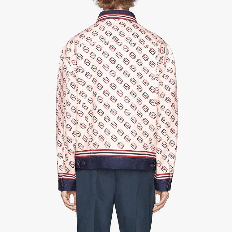 Gucci Logo Print Twill Jacket in Beige Size US S / EU 44-46 / 1 - 8 Thumbnail