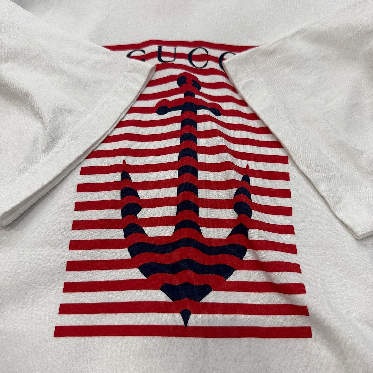 Gucci Anchor Print Short Sleeve Tee, Size M Size US M / EU 48-50 / 2 - 5 Thumbnail