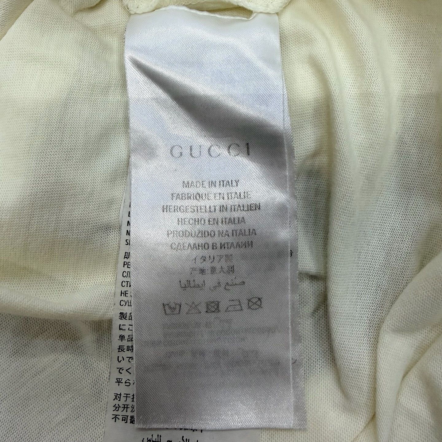 Gucci Interlocking G Graphic Tee in White Size US XS / EU 42 / 0 - 4 Thumbnail