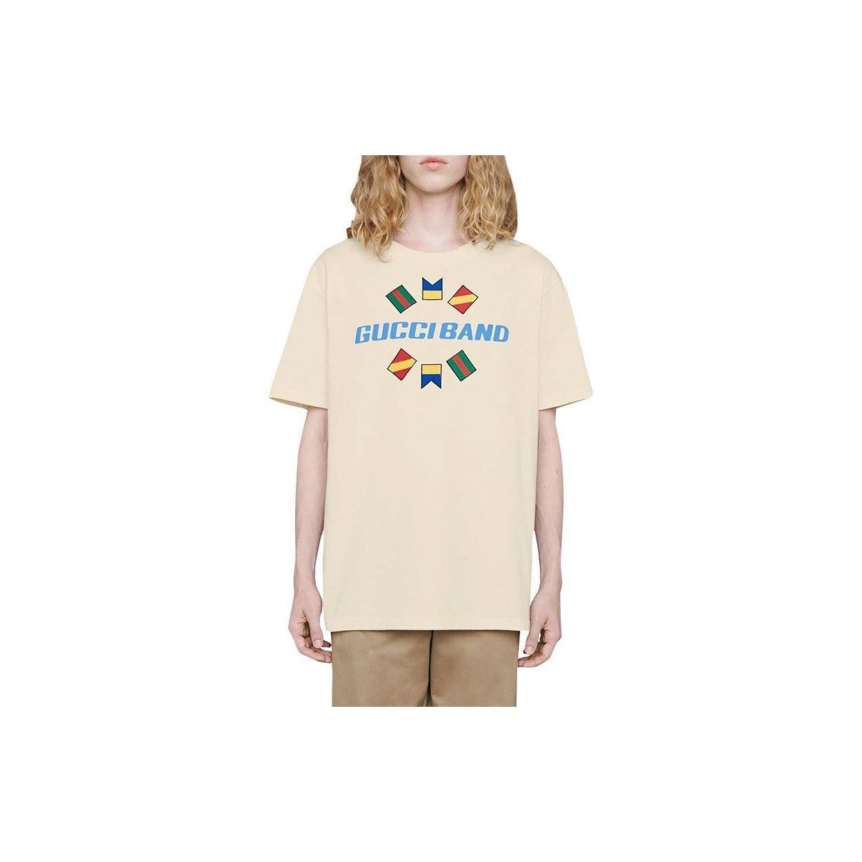 Gucci Band Logo Graphic T-Shirt in White Size US XS / EU 42 / 0 - 11 Thumbnail