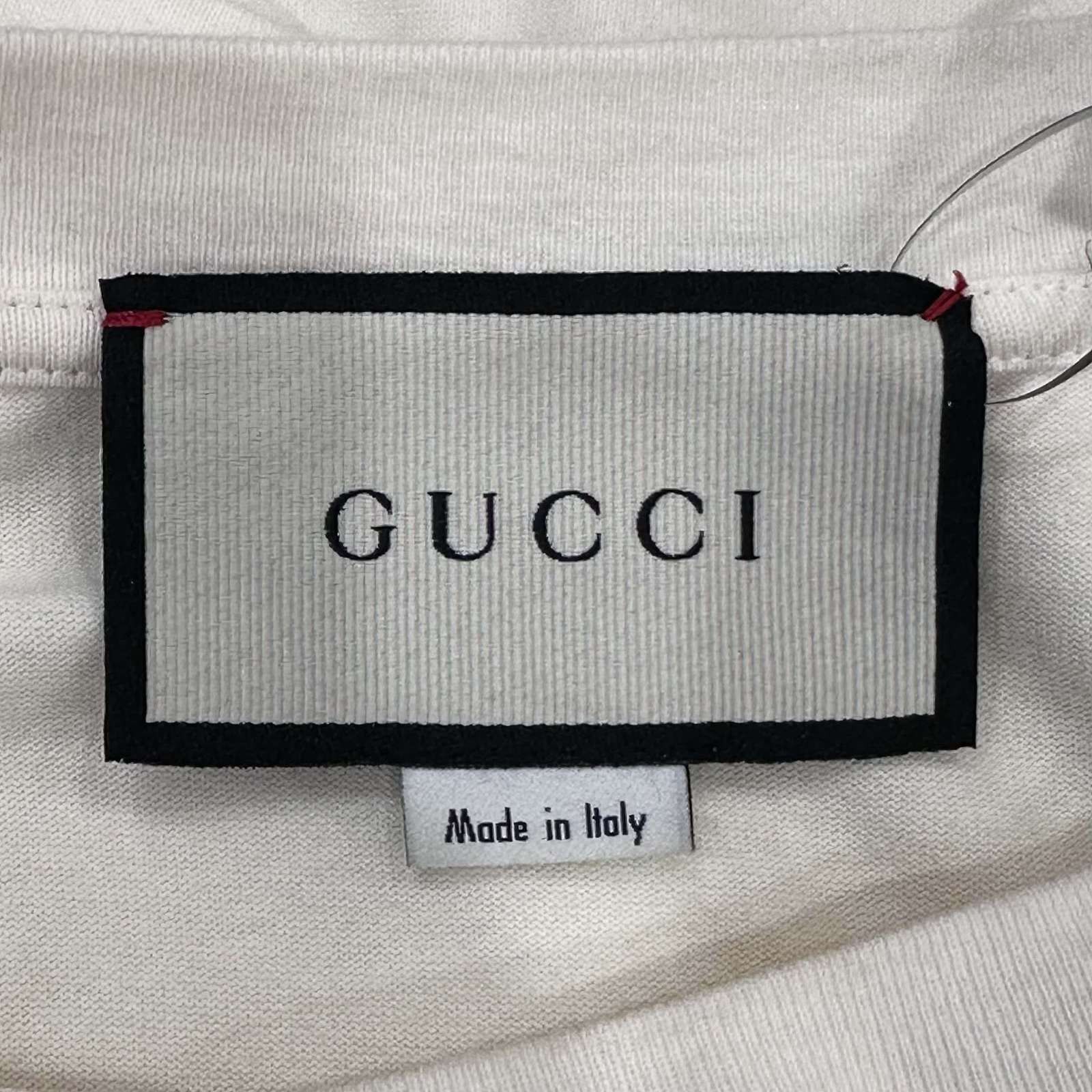 Gucci Band Logo Graphic T-Shirt in White Size US XS / EU 42 / 0 - 3 Thumbnail