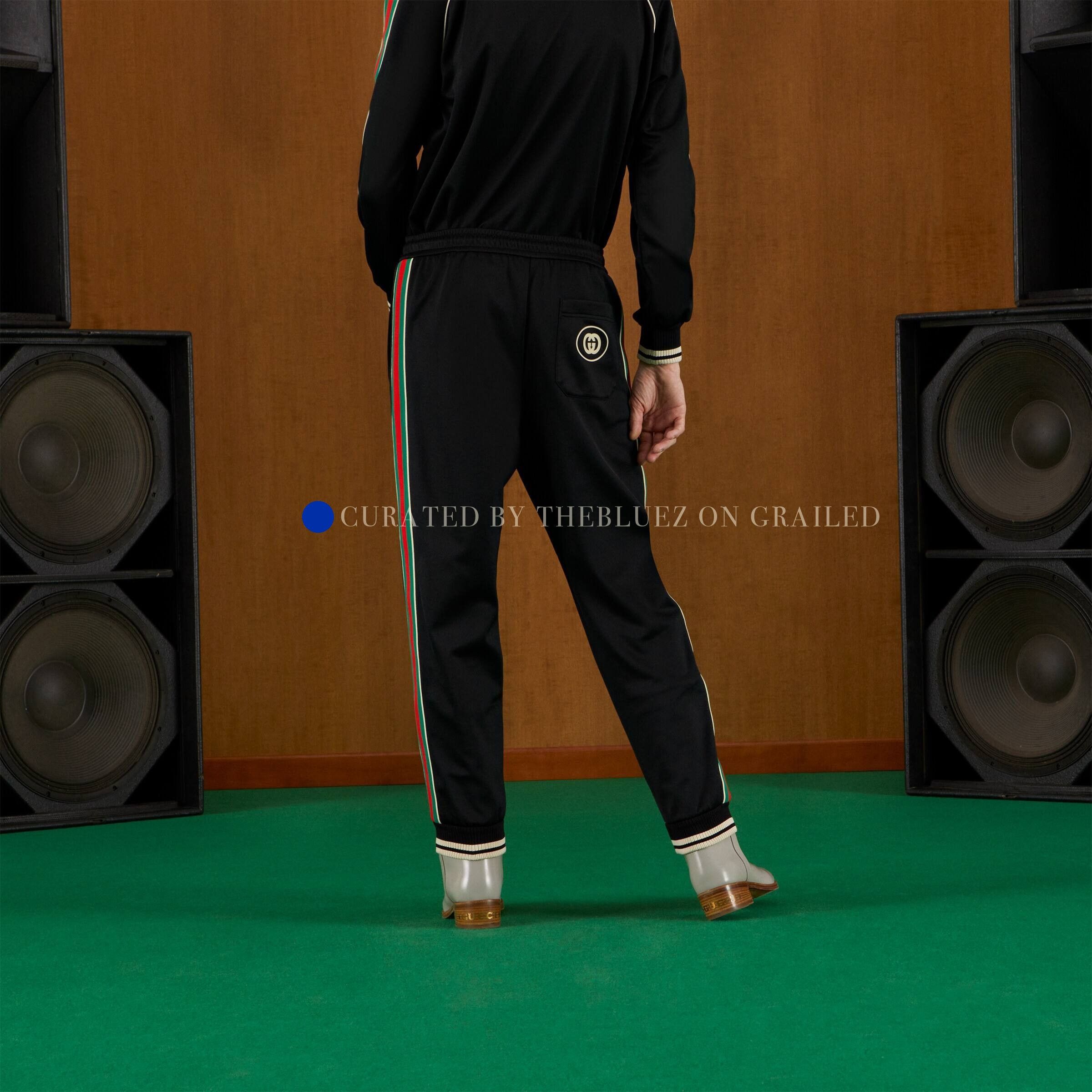 Gucci Web Stripe Track Pants in Black Size US 34 / EU 50 - 3 Thumbnail