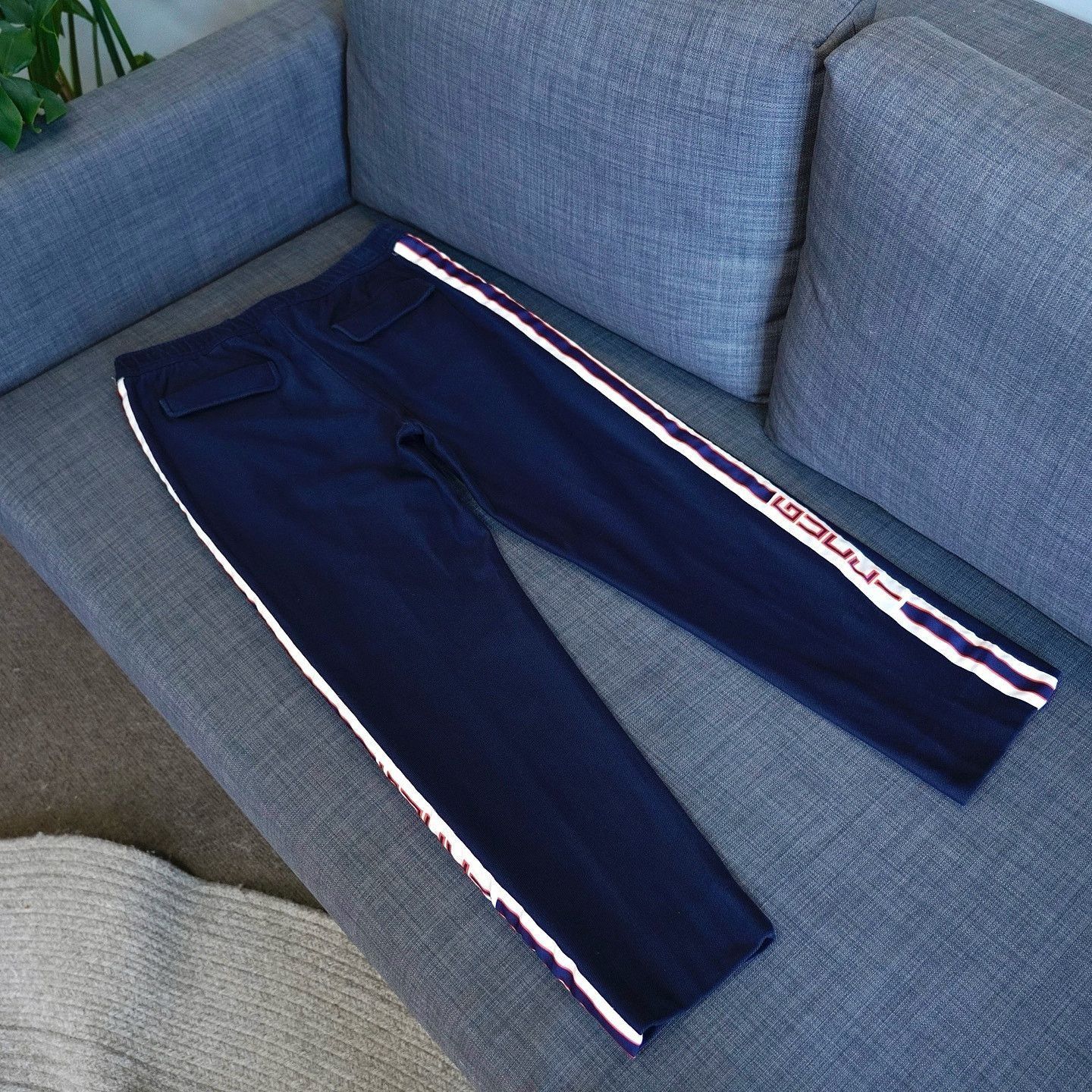 Gucci Blue Side Stripe Joggers, Size 30 Size US 30 / EU 46 - 6 Thumbnail