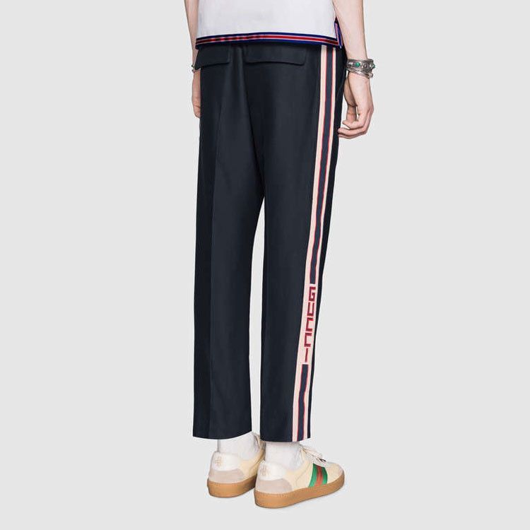 Gucci Blue Side Stripe Joggers, Size 30 Size US 30 / EU 46 - 10 Thumbnail