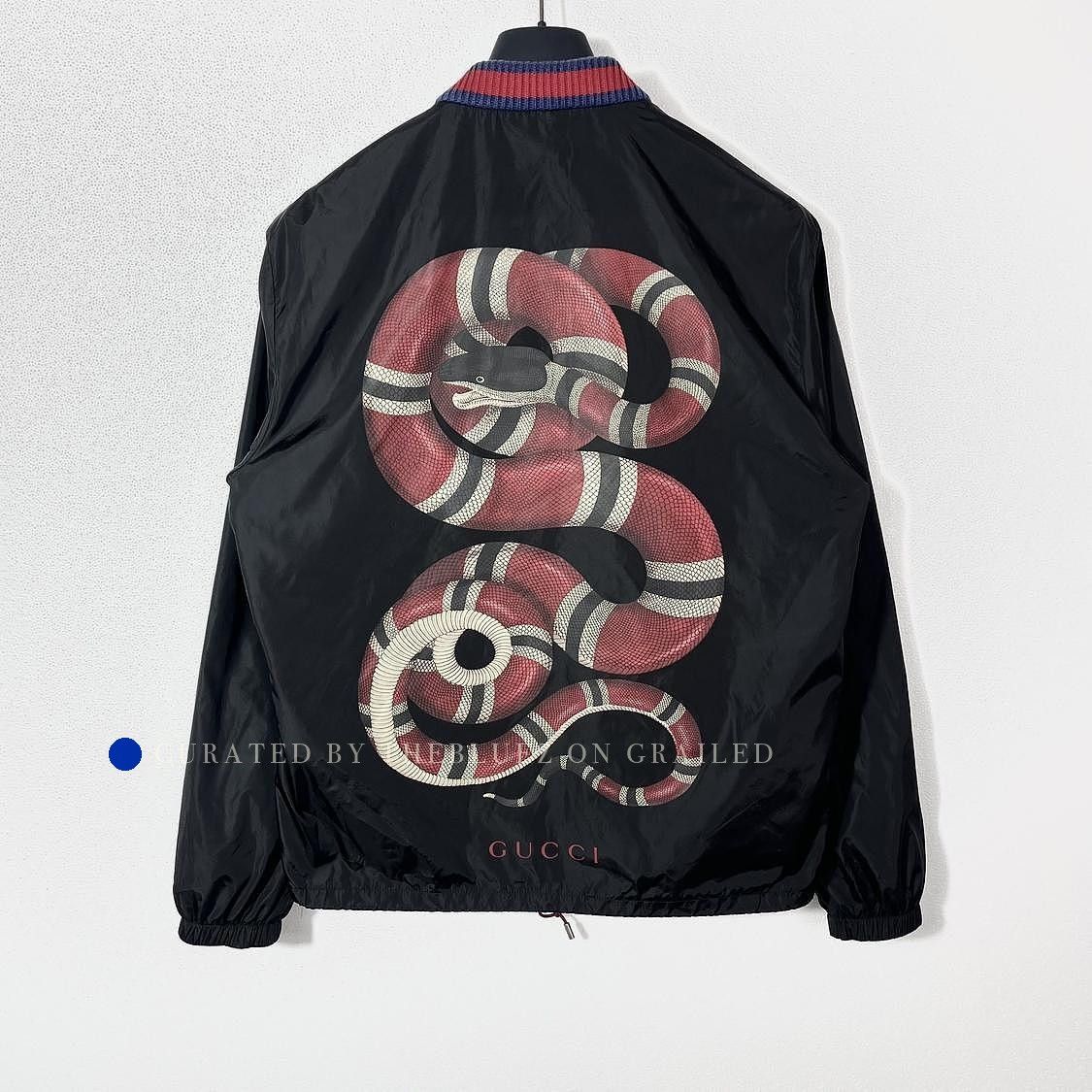 Gucci Black Snake Print Windbreaker Size S Size US S / EU 44-46 / 1 - 2 Thumbnail