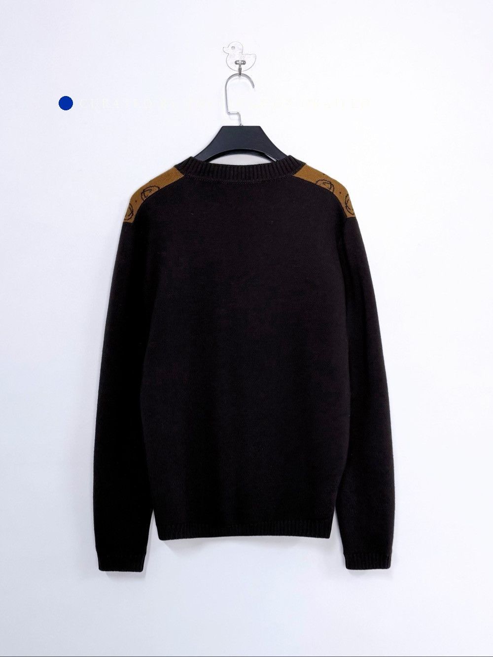 Gucci Cozy Brown Knit Sweater with Circle Logo Size US S / EU 44-46 / 1 - 2 Thumbnail