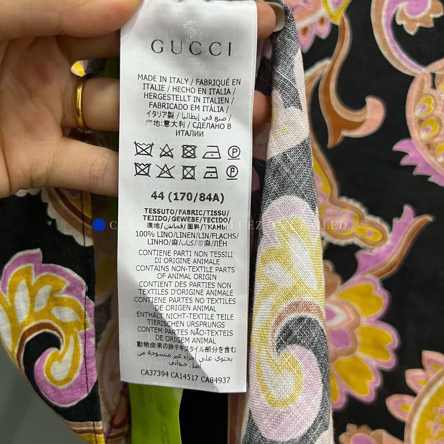 Gucci Vibrant Multi Color Paisley Print Shirt Size US S / EU 44-46 / 1 - 4 Thumbnail