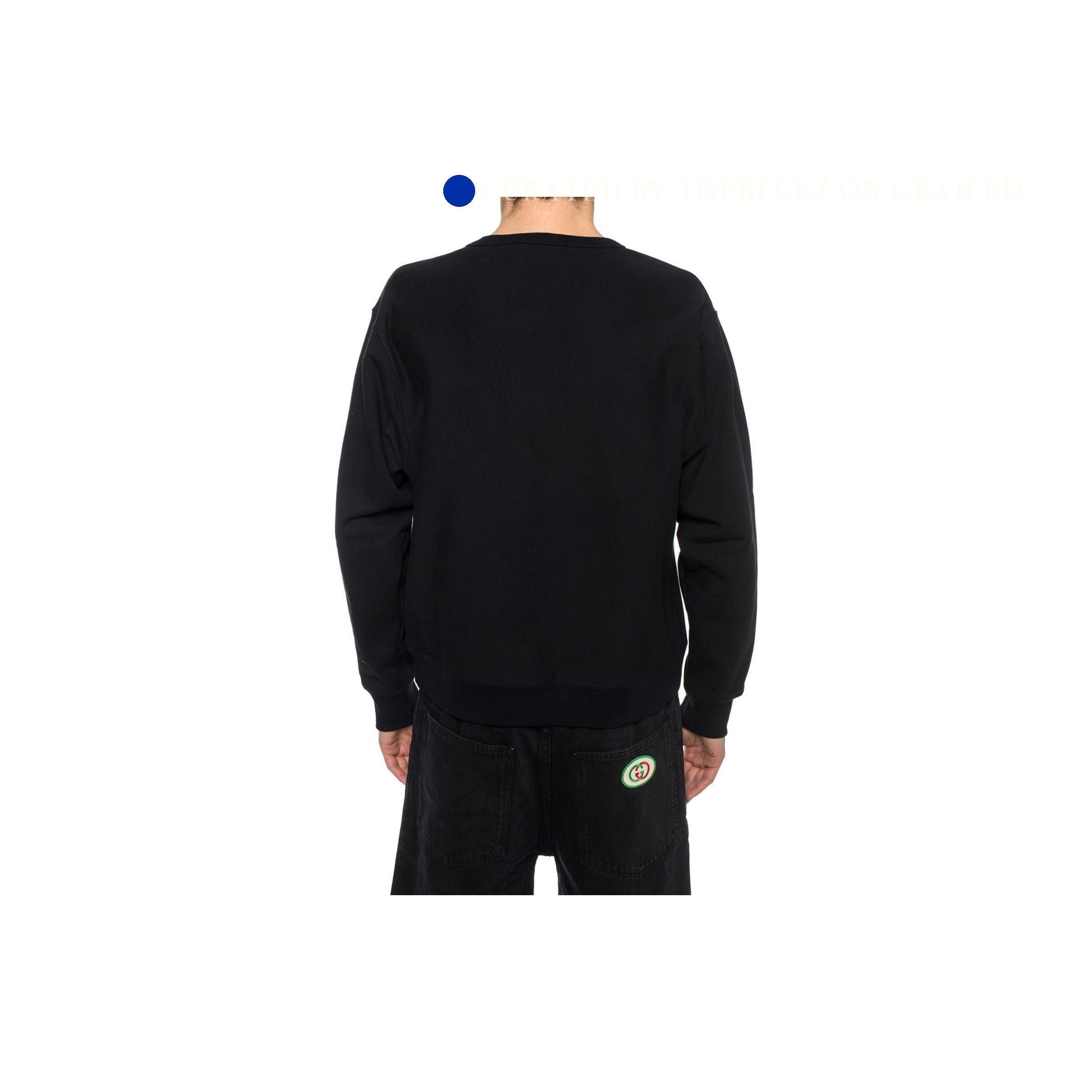 Gucci Lightning Logo Black Crewneck Sweatshirt Size US XS / EU 42 / 0 - 6 Thumbnail