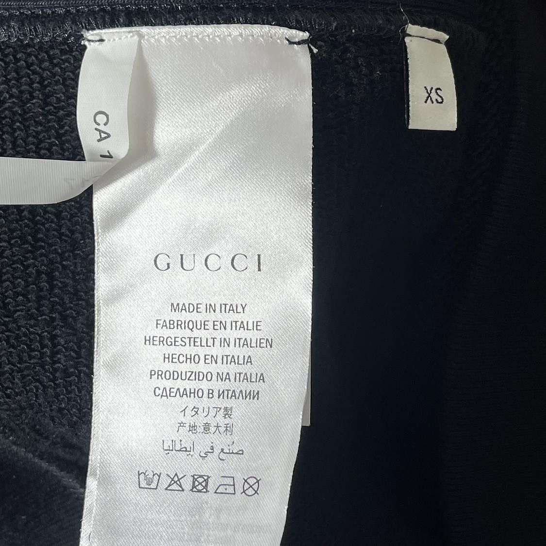 Gucci Lightning Logo Black Crewneck Sweatshirt Size US XS / EU 42 / 0 - 3 Thumbnail