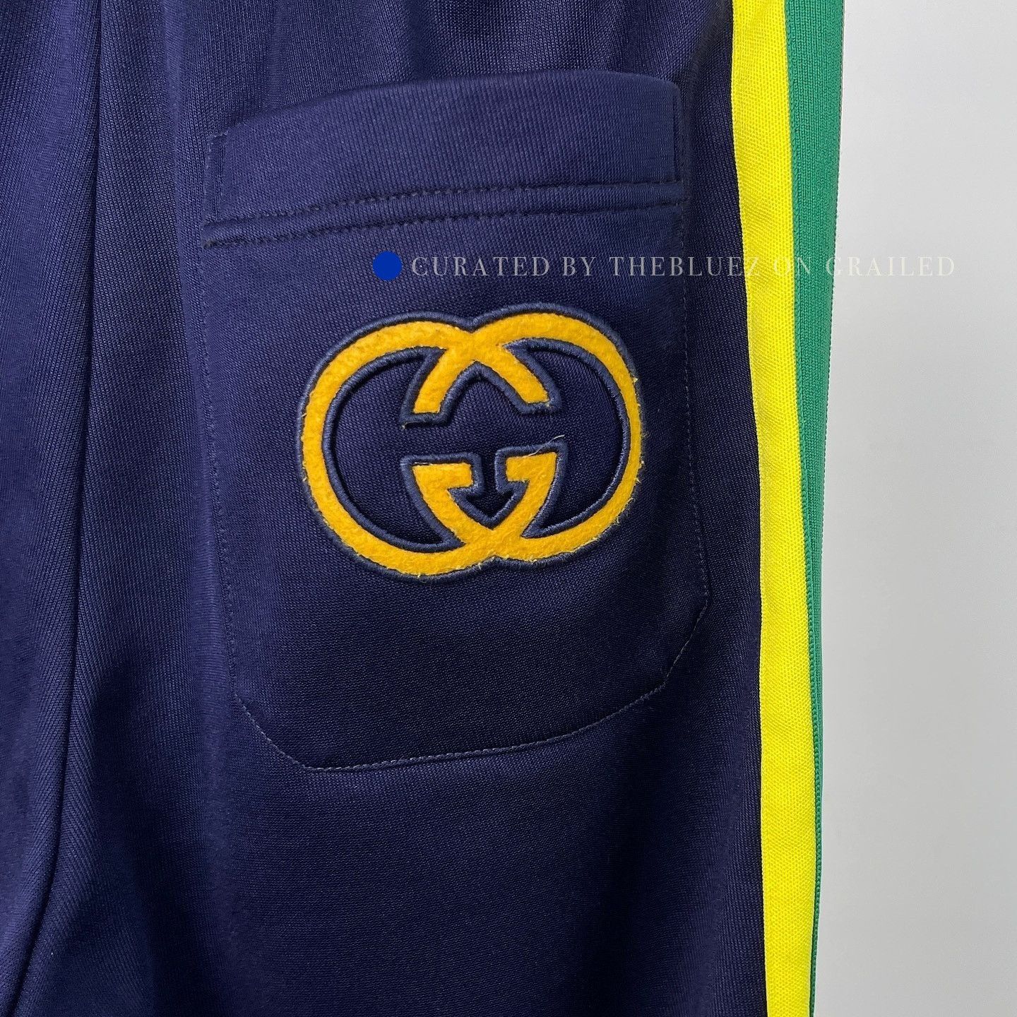 Gucci Stylish Blue Side Stripe Joggers Size US 28 / EU 44 - 5 Thumbnail
