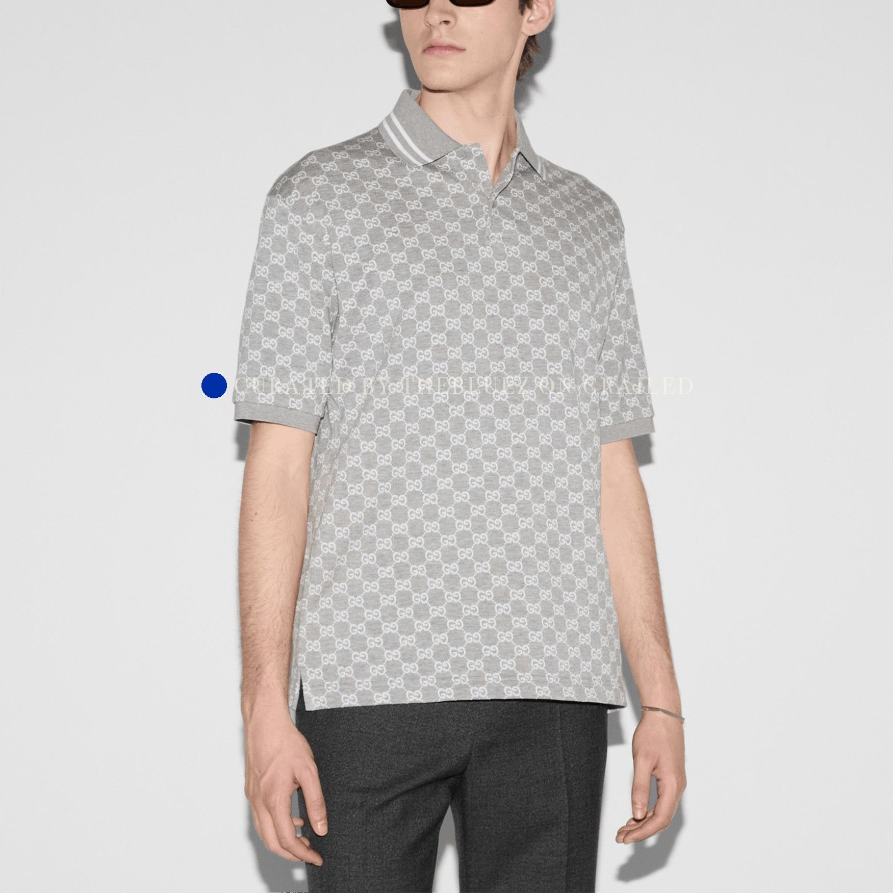 Gucci GG Monogram Polo in Gray Size US L / EU 52-54 / 3 - 5 Thumbnail