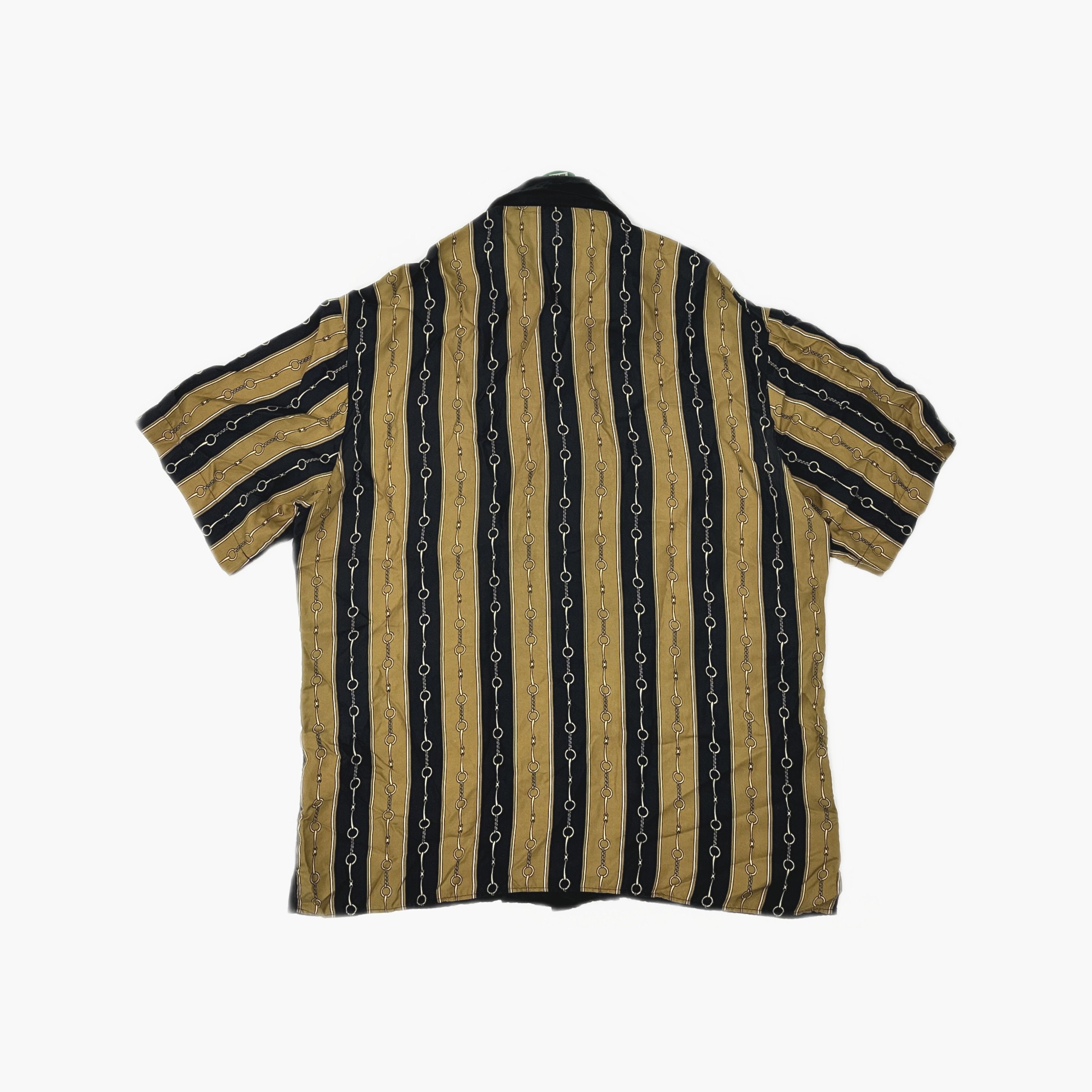 Gucci Black Chain Print Short Sleeve Shirt Size US M / EU 48-50 / 2 - 2 Thumbnail