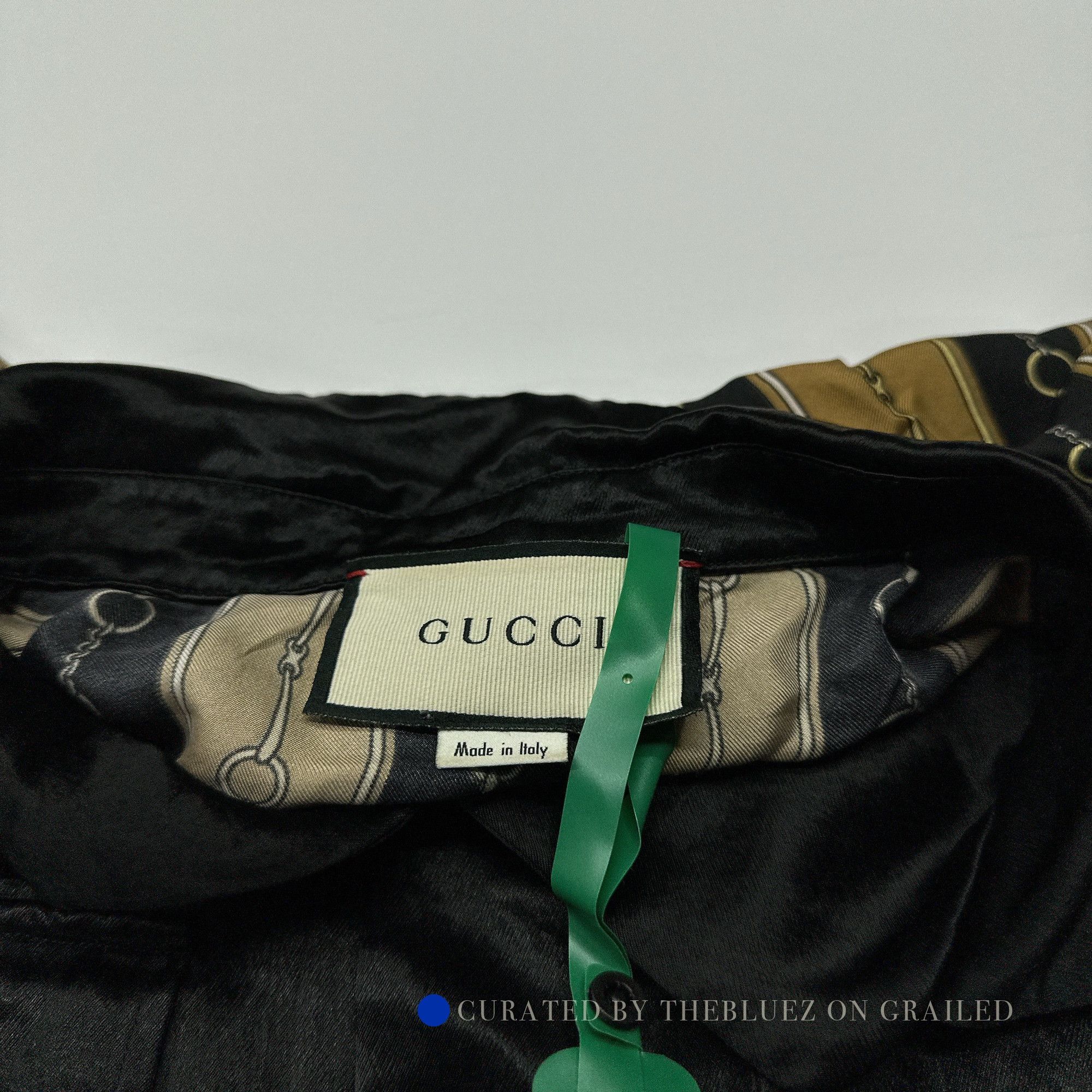 Gucci Black Chain Print Short Sleeve Shirt Size US M / EU 48-50 / 2 - 3 Thumbnail
