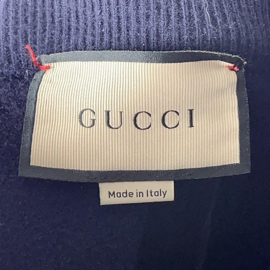Gucci Stylish Blue Knit Sweatpants with Web Stripe Size US 28 / EU 44 - 3 Thumbnail
