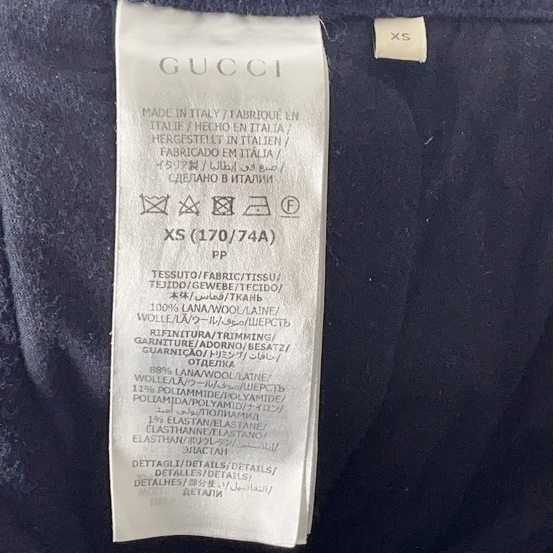 Gucci Stylish Blue Knit Sweatpants with Web Stripe Size US 28 / EU 44 - 4 Thumbnail