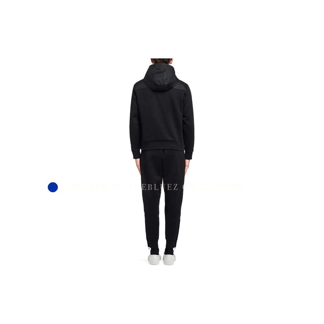 Prada Black Re-Nylon Hoodie in Size L Size US L / EU 52-54 / 3 - 7 Thumbnail
