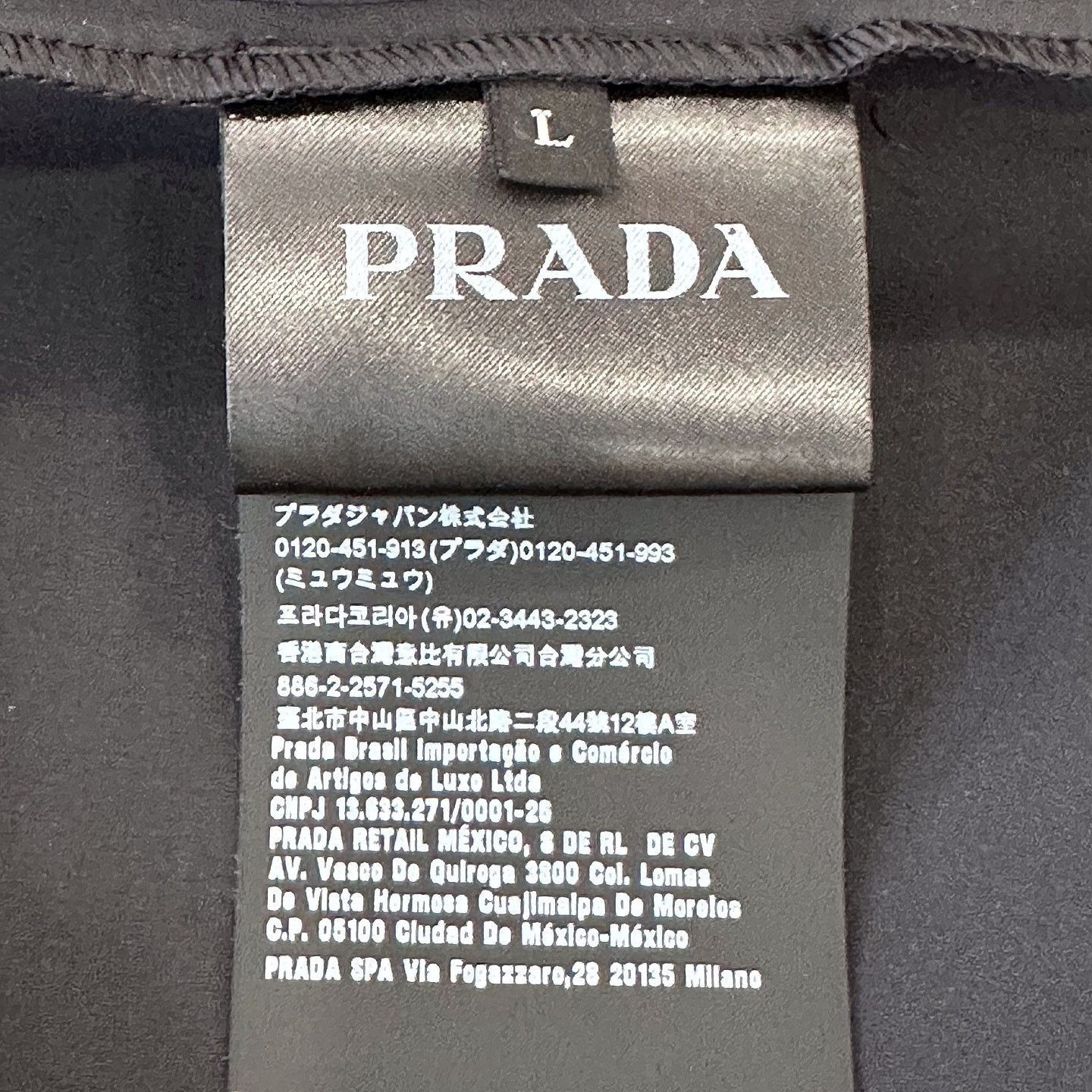 Prada Lightweight Black Logo Jersey Jacket Size US L / EU 52-54 / 3 - 4 Thumbnail