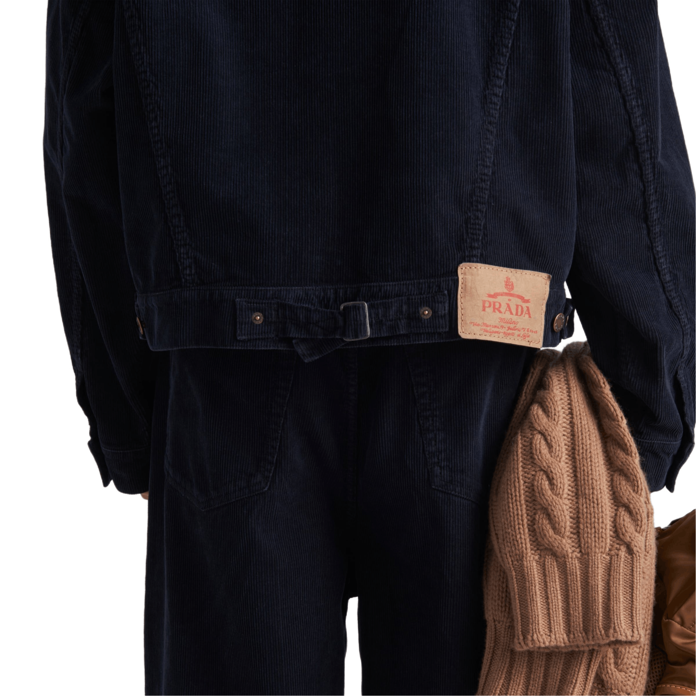Prada Lightweight Blue Corduroy Jacket Size L Size US L / EU 52-54 / 3 - 9 Thumbnail