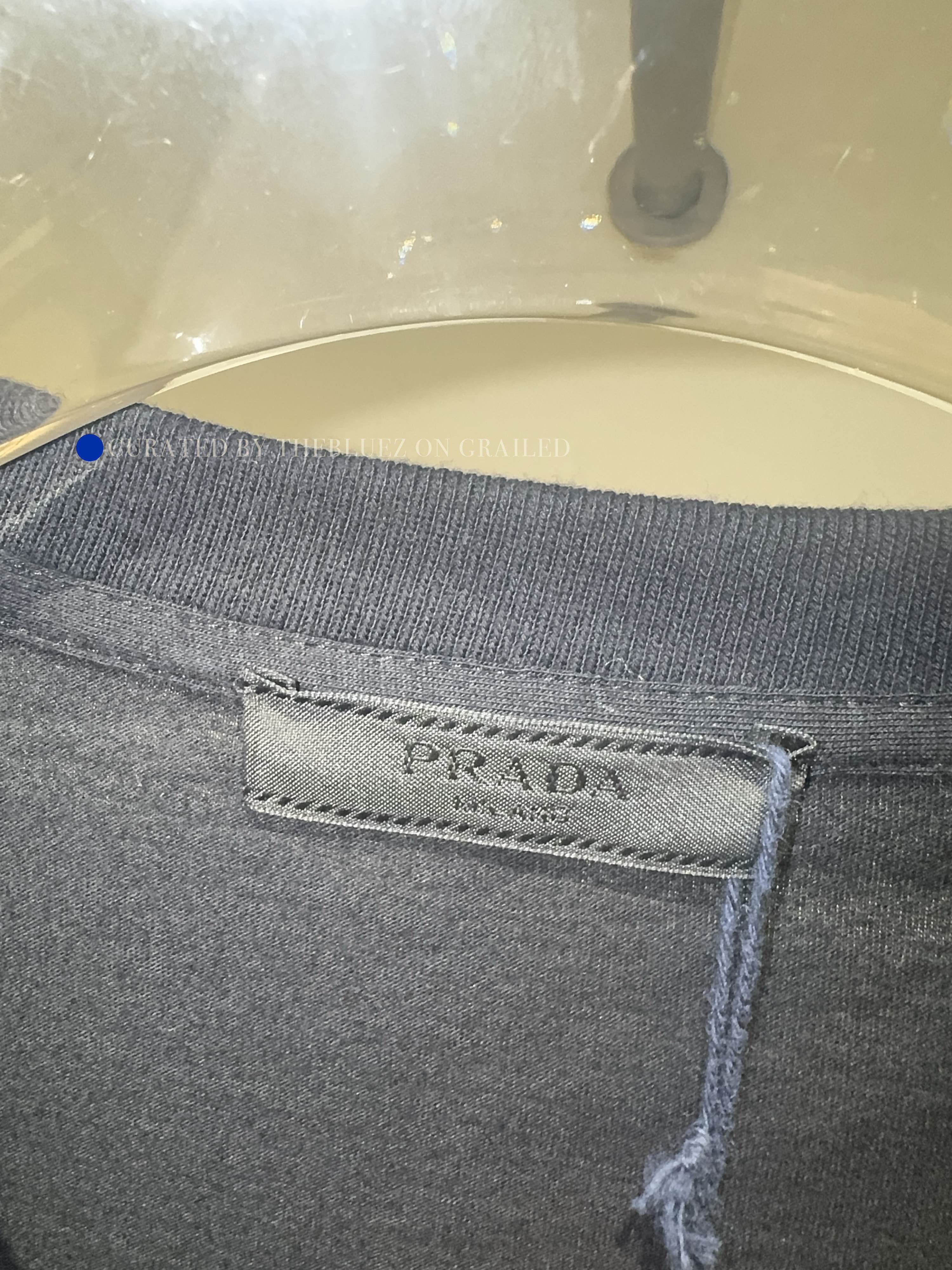 Prada Black Logo Print Short Sleeve T-Shirt Size US M / EU 48-50 / 2 - 3 Thumbnail