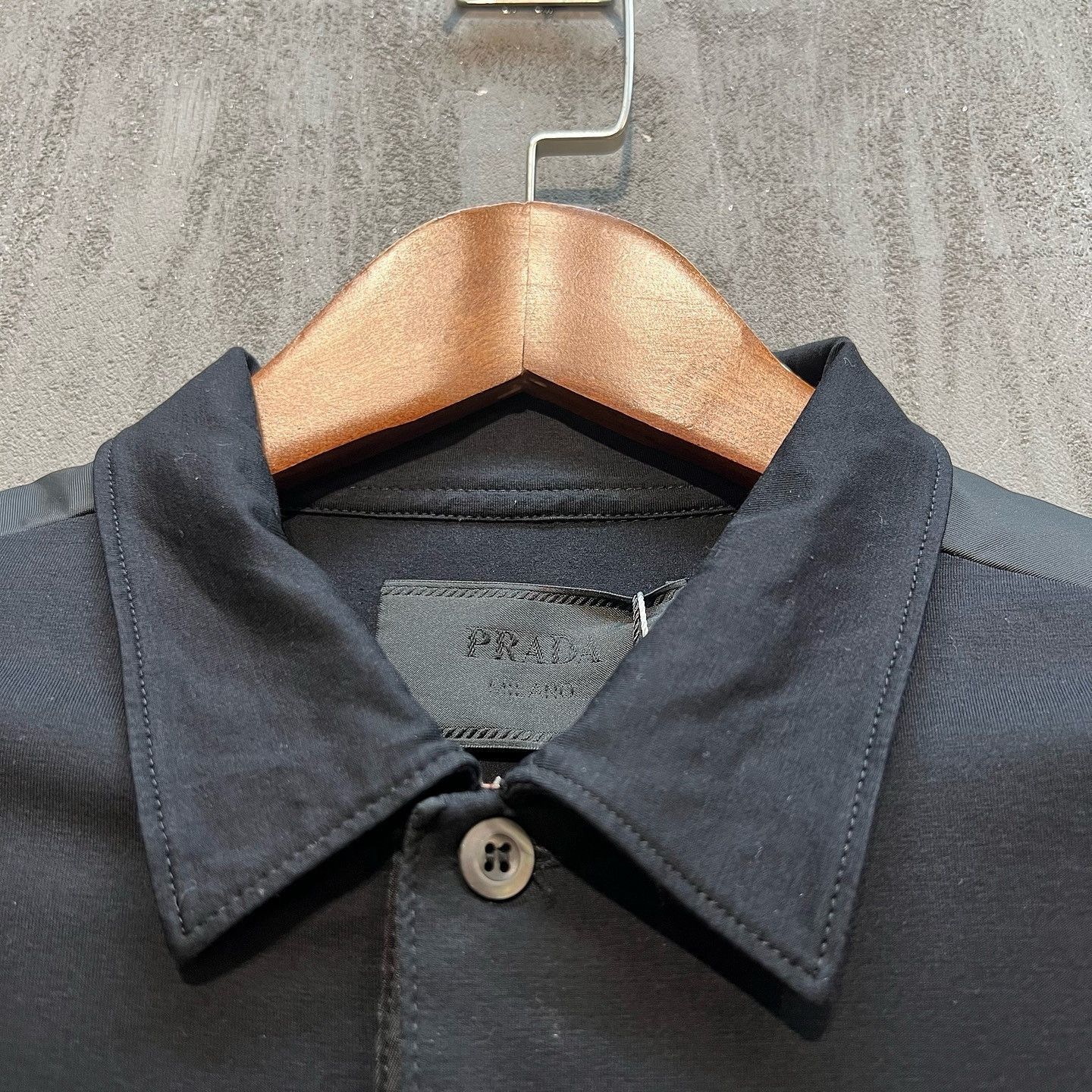 Prada Classic Black Polo With Chest Pocket Size US L / EU 52-54 / 3 - 6 Thumbnail