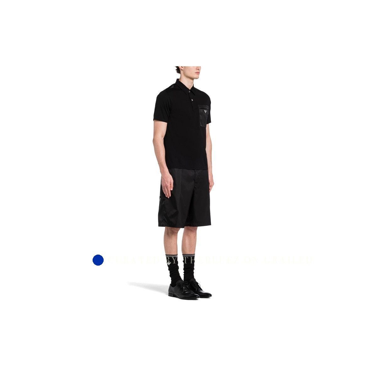 Prada Classic Black Polo With Chest Pocket Size US L / EU 52-54 / 3 - 12 Thumbnail