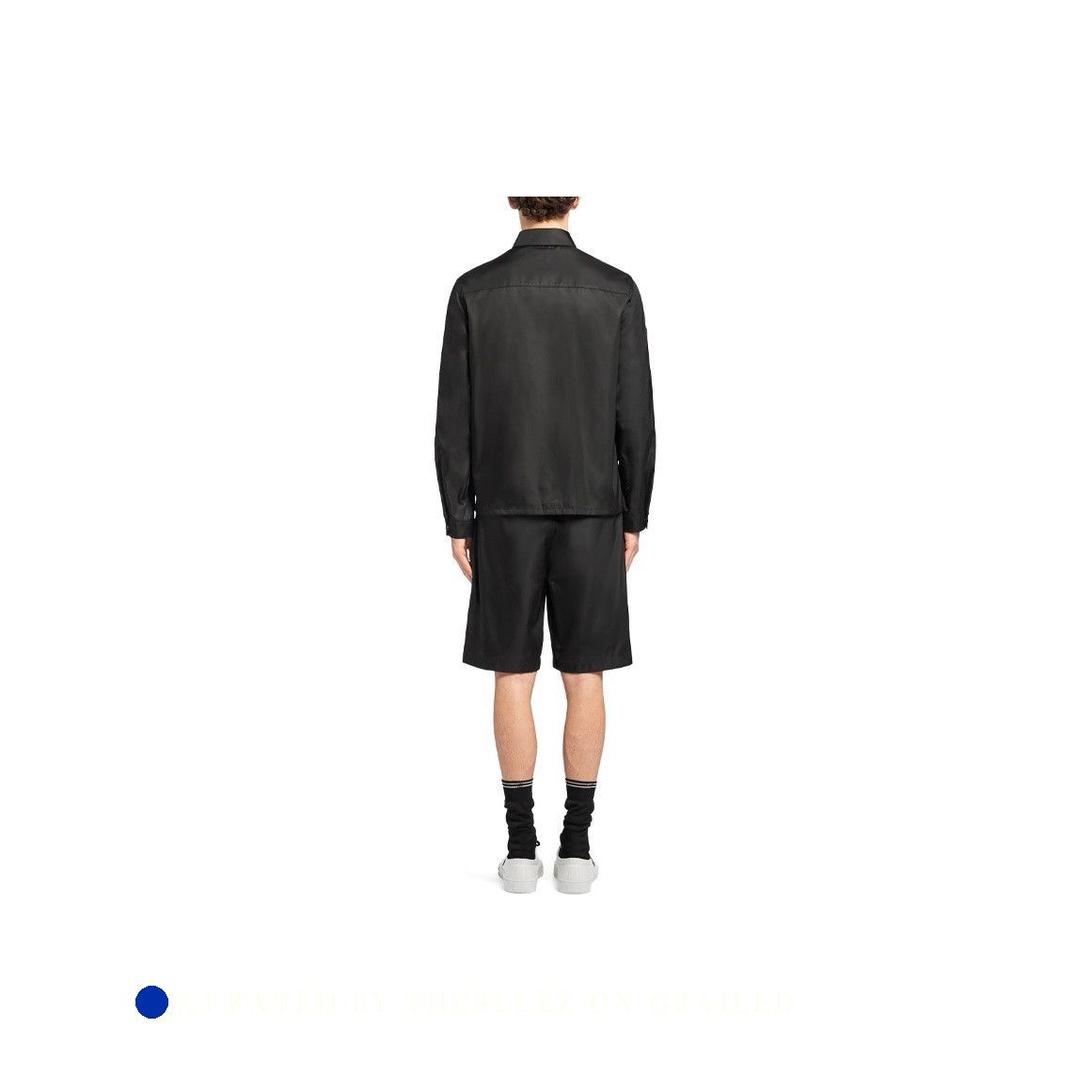Prada Lightweight Black Zip-Up Shirt Size US S / EU 44-46 / 1 - 8 Thumbnail
