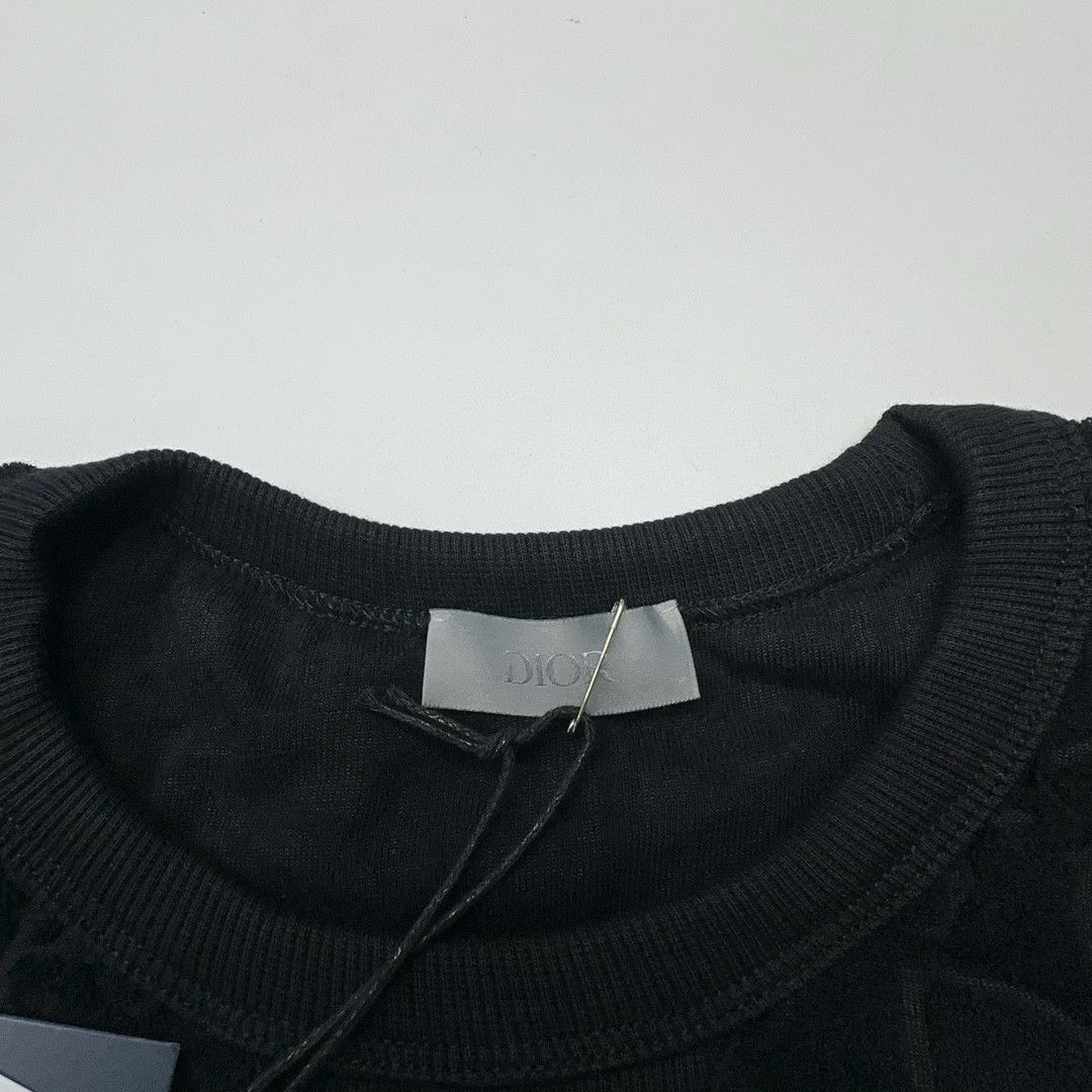 Dior Black Oblique Jacquard T-Shirt Size US XXL / EU 58 / 5 - 4 Thumbnail
