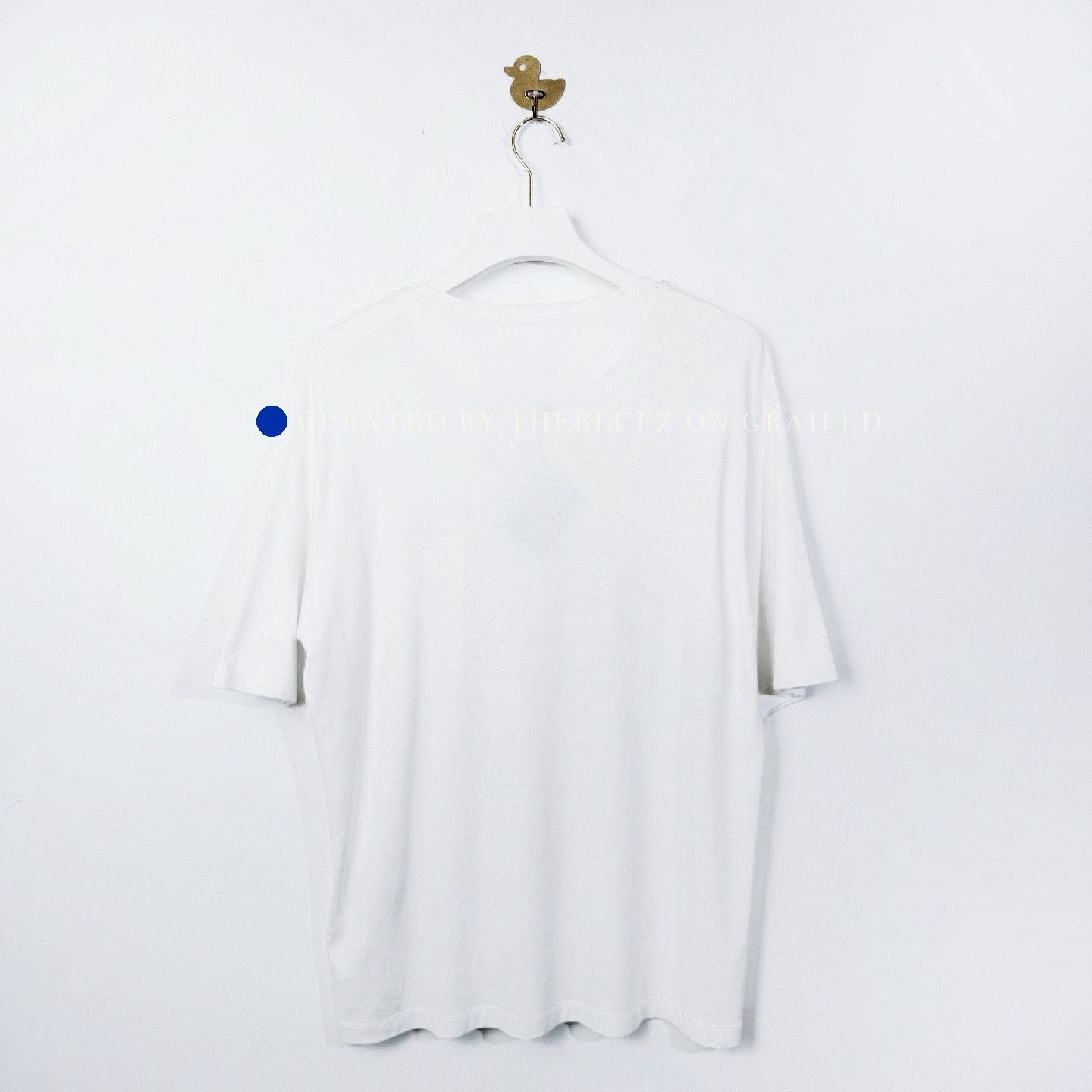Prada Triangle Logo Patch T-Shirt in White Size US L / EU 52-54 / 3 - 2 Thumbnail