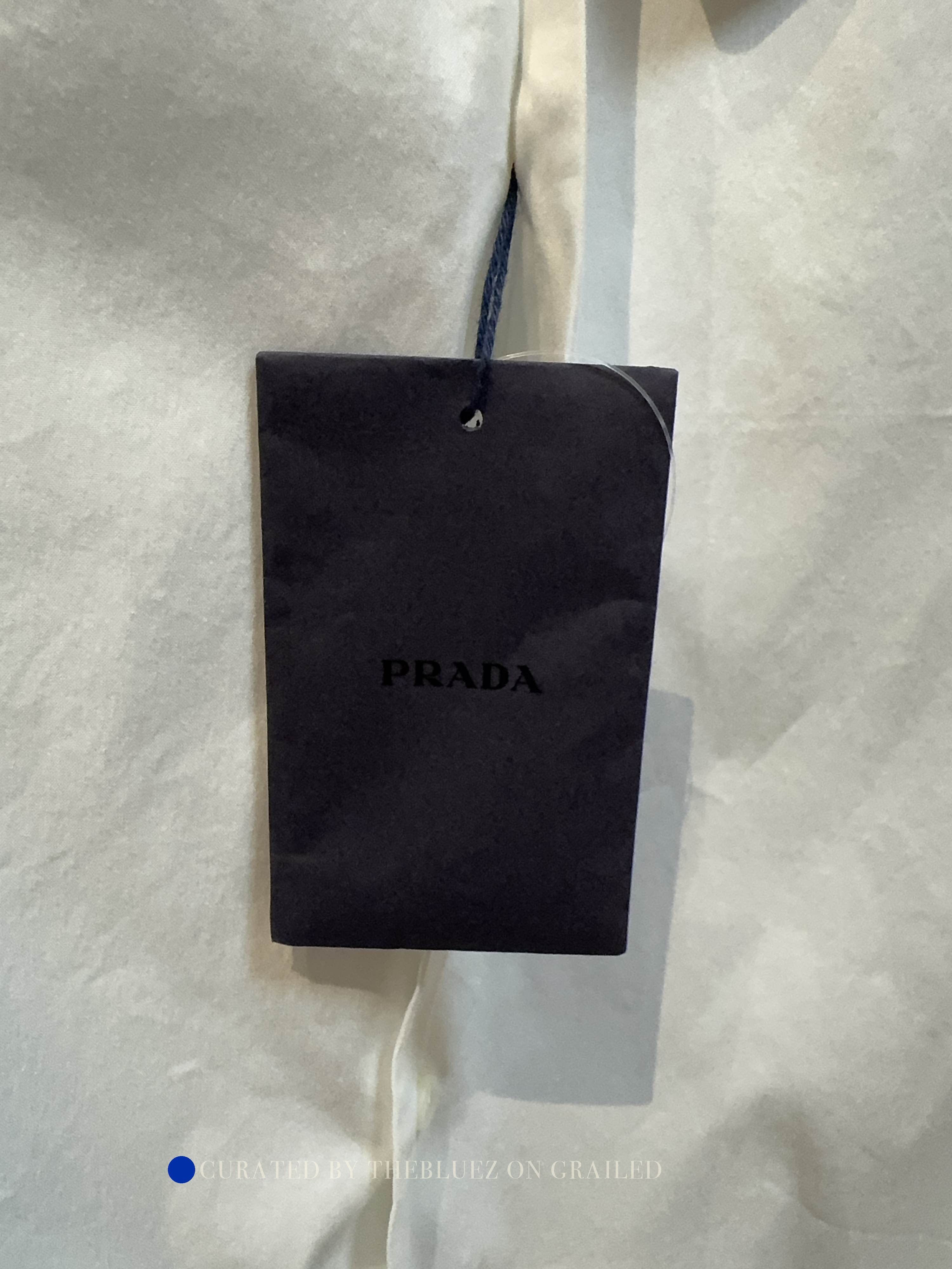Prada Refined White Short Sleeve Button-Up Shirt Size US S / EU 44-46 / 1 - 5 Thumbnail