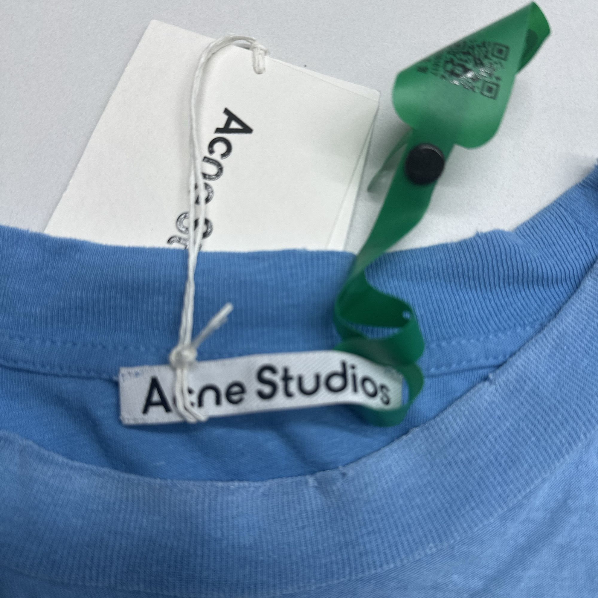 Acne Studios Vintage Logo Long Sleeve Tee in Blue Size US L / EU 52-54 / 3 - 3 Thumbnail
