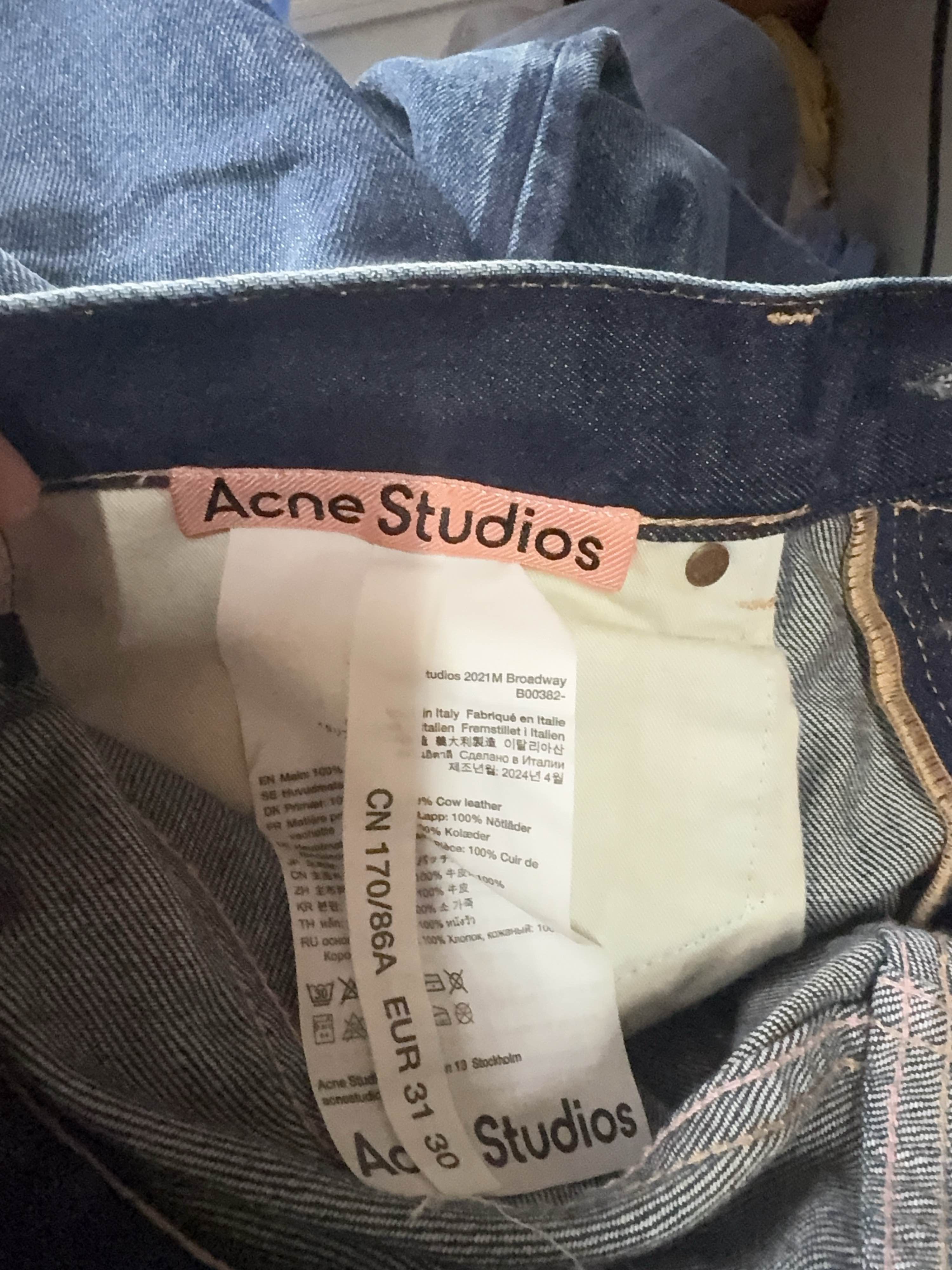 Acne Studios Classic Blue Denim Jeans in Size 30 Size US 30 / EU 46 - 3 Thumbnail