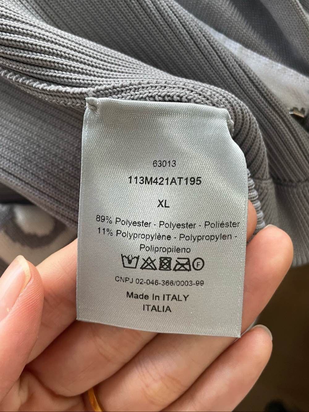Dior Gray Zip-Up Jacket in Size XL Size US XL / EU 56 / 4 - 4 Thumbnail
