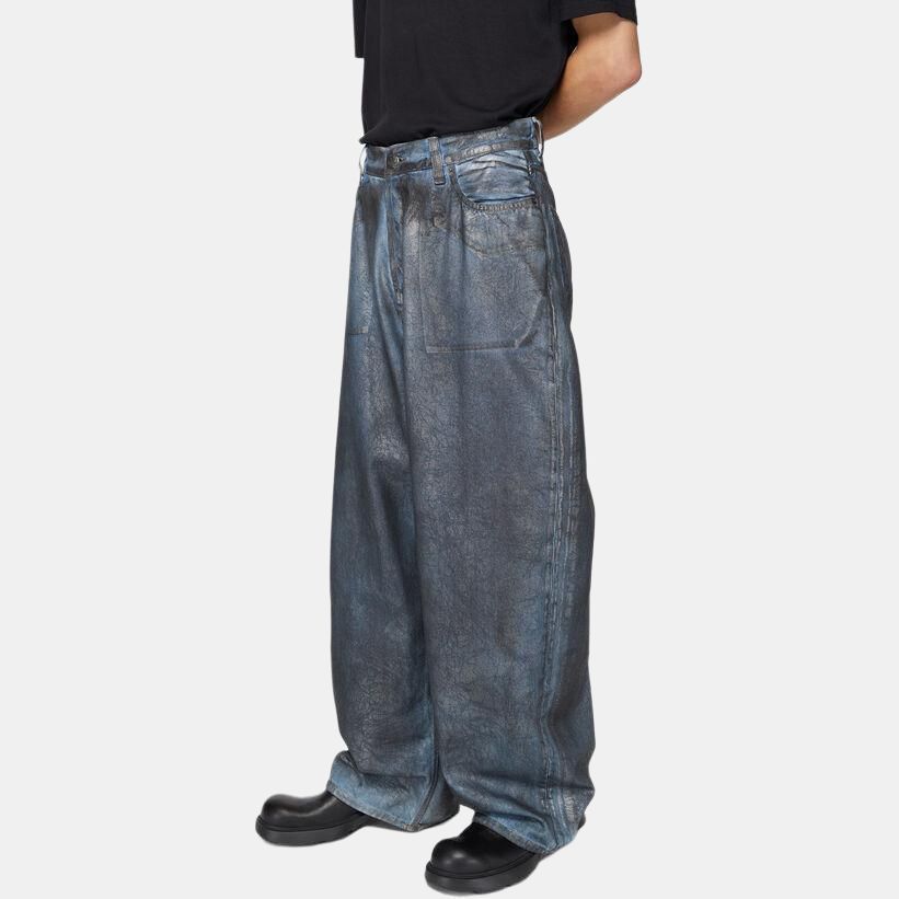 Acne Studios Metallic Coated Jeans in Silver Size US 28 / EU 44 - 10 Thumbnail