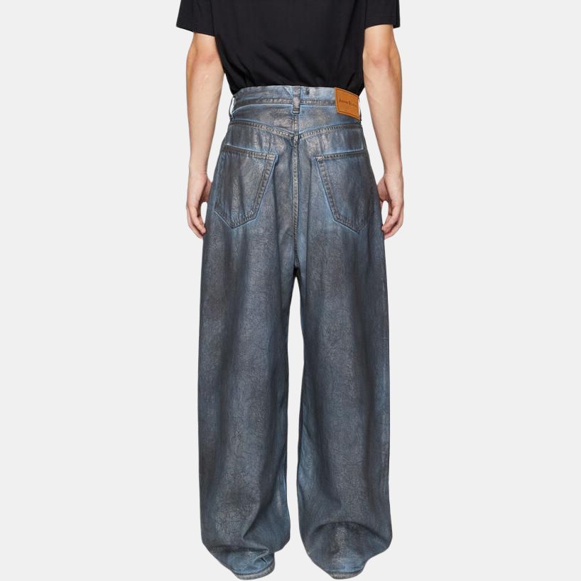 Acne Studios Metallic Coated Jeans in Silver Size US 28 / EU 44 - 9 Thumbnail