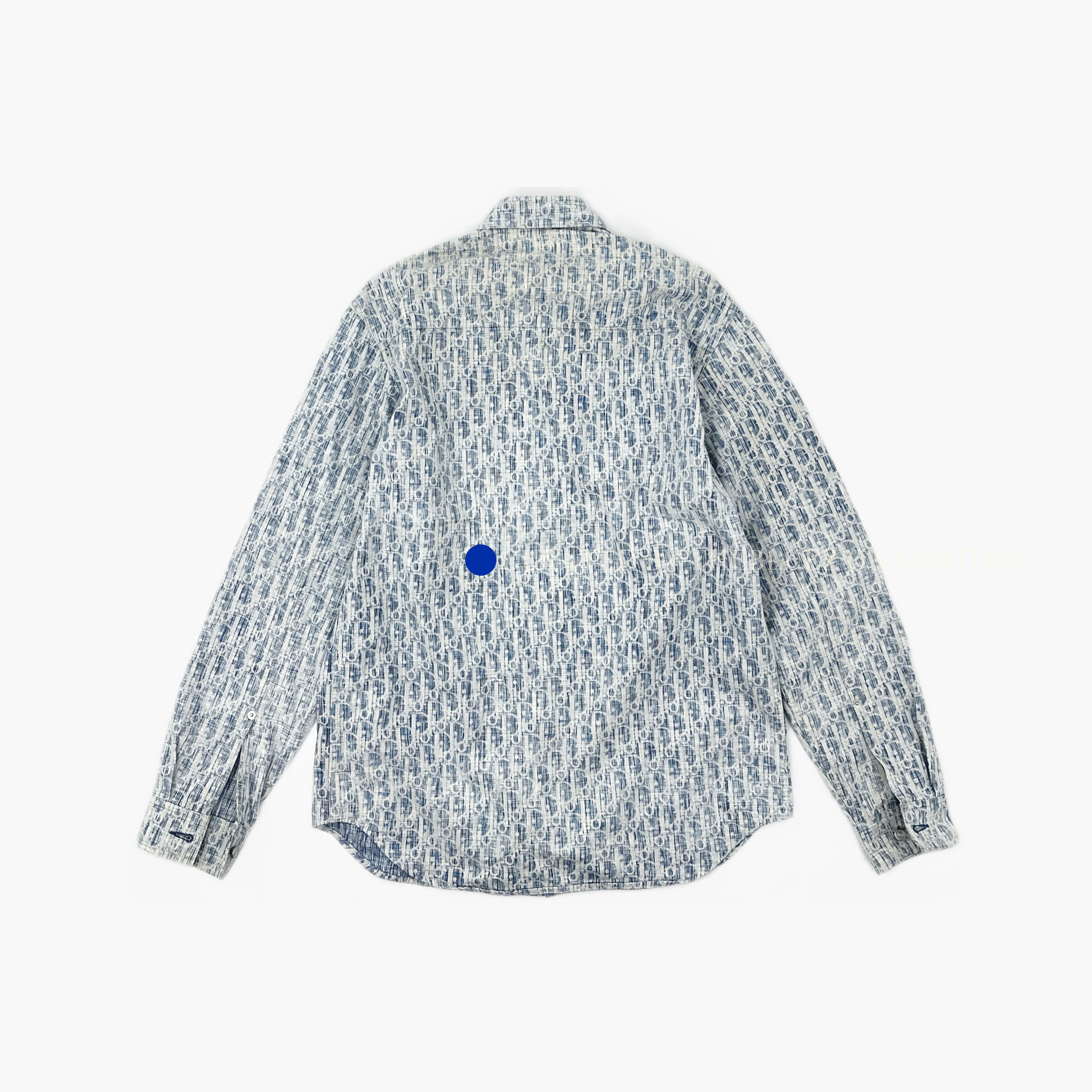 Dior Blue Long Sleeve Shirt in Size S Size US S / EU 44-46 / 1 - 2 Thumbnail