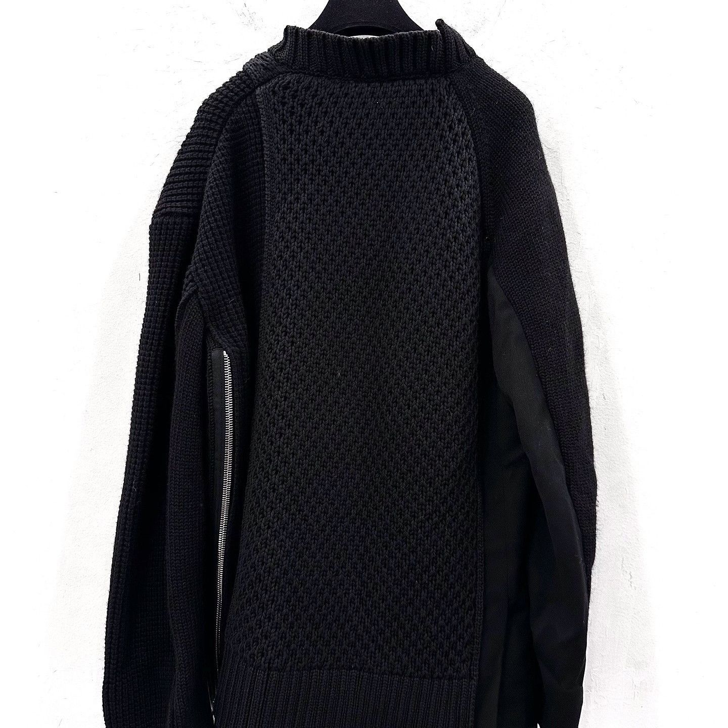 Dior Cozy Zip Knit Sweater in Black Size US XL / EU 56 / 4 - 2 Thumbnail