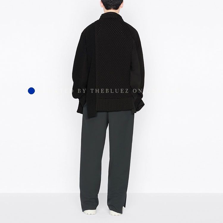 Dior Cozy Zip Knit Sweater in Black Size US XL / EU 56 / 4 - 11 Thumbnail