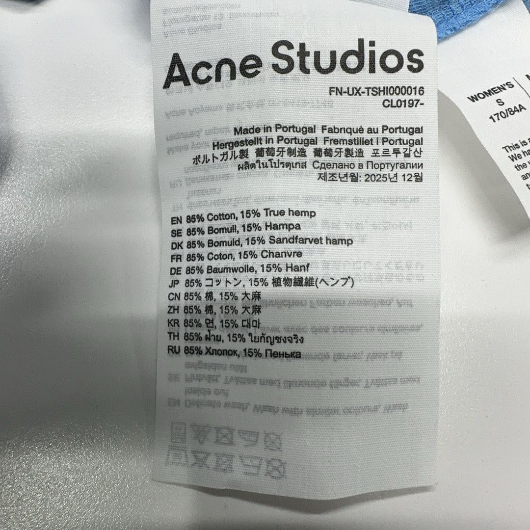 Acne Studios Stockholm 1996 Long Sleeve T-Shirt in Blue Size US XS / EU 42 / 0 - 4 Thumbnail
