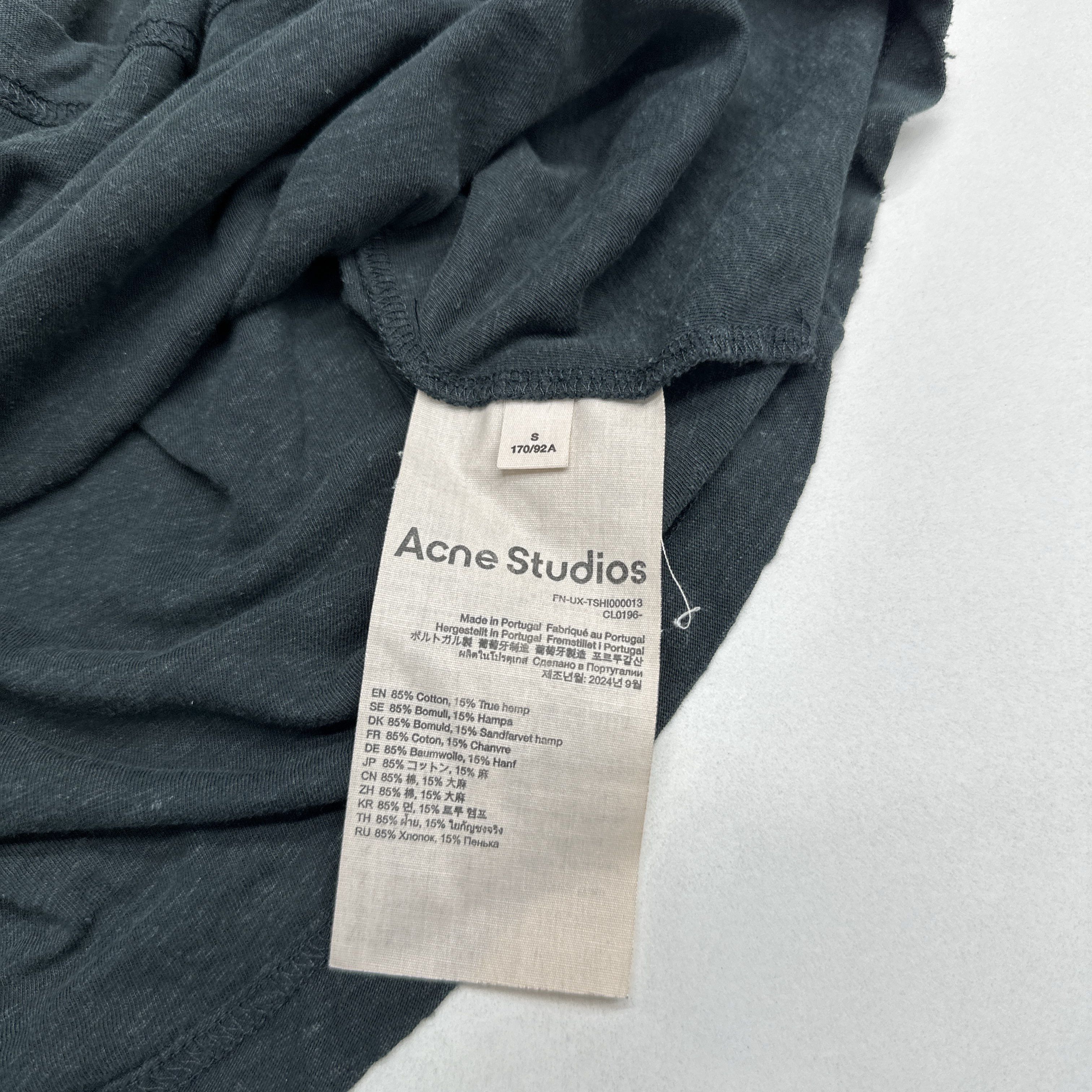 Acne Studios Stockholm 1996 Logo T-Shirt in Black Size US M / EU 48-50 / 2 - 4 Thumbnail