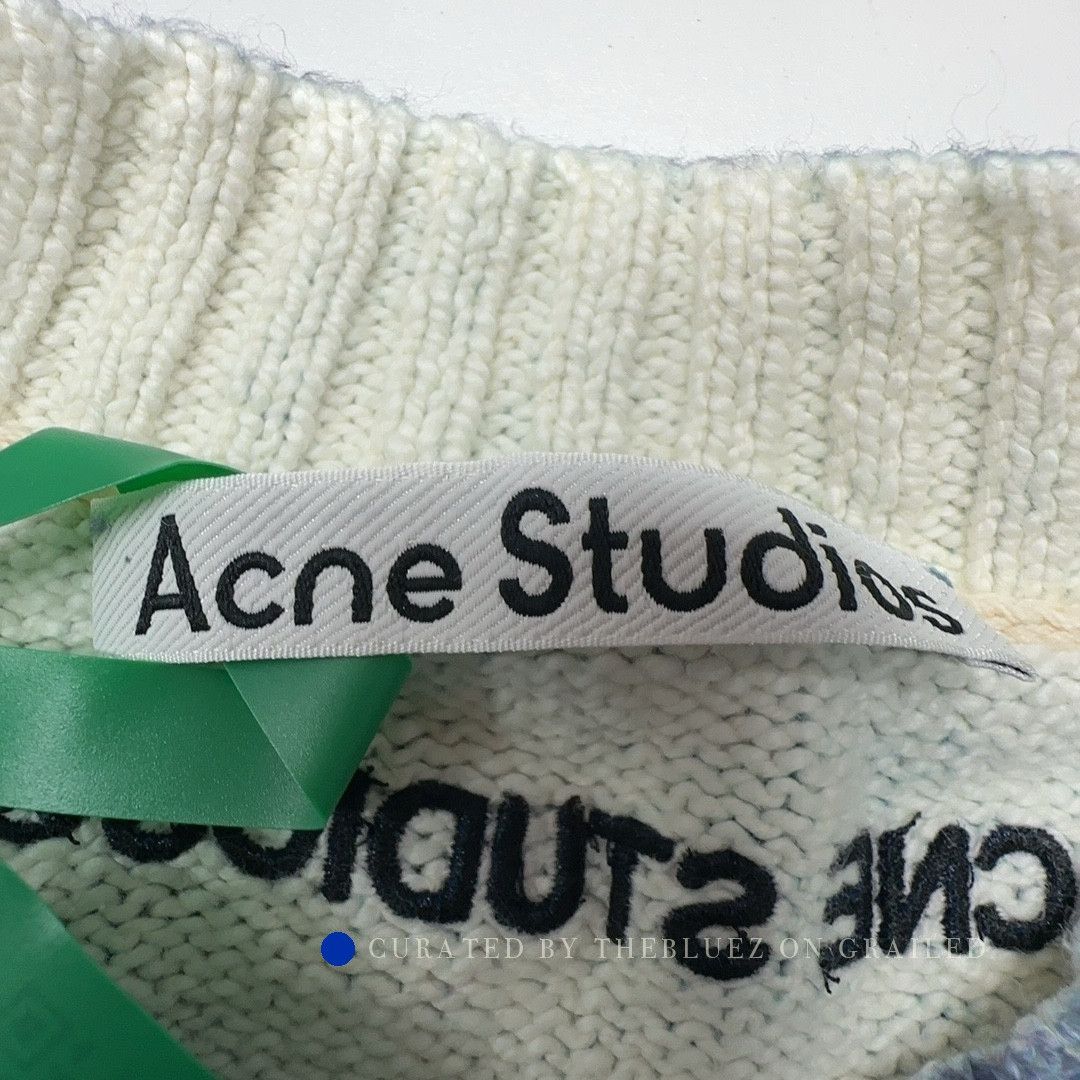 Acne Studios Tie-Dye Knit Sweater in Blue Size US M / EU 48-50 / 2 - 4 Thumbnail