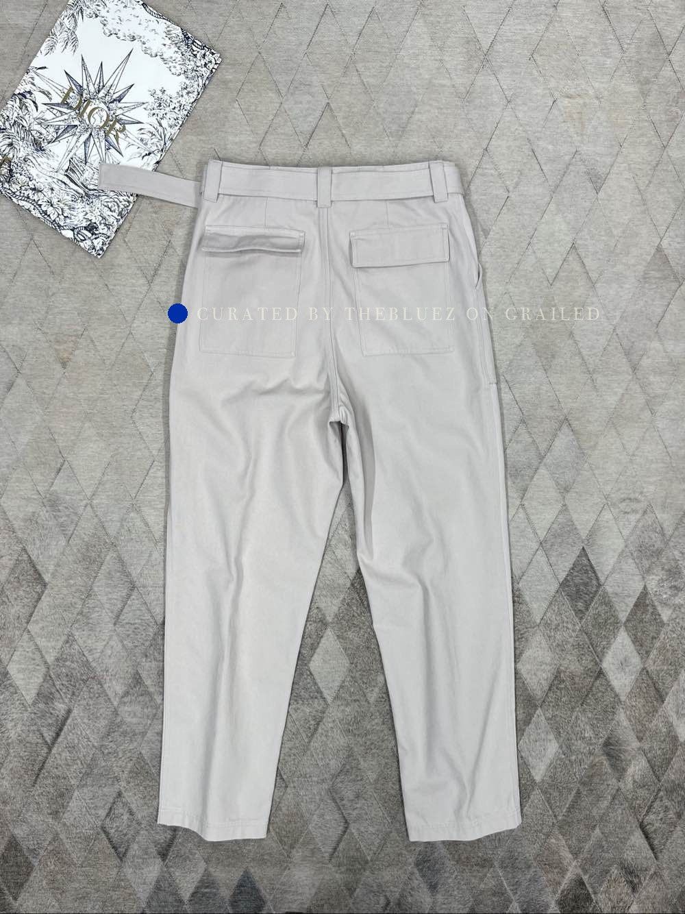 Dior Stylish Gray Buckle Casual Pants Size 34 Size US 34 / EU 50 - 2 Thumbnail