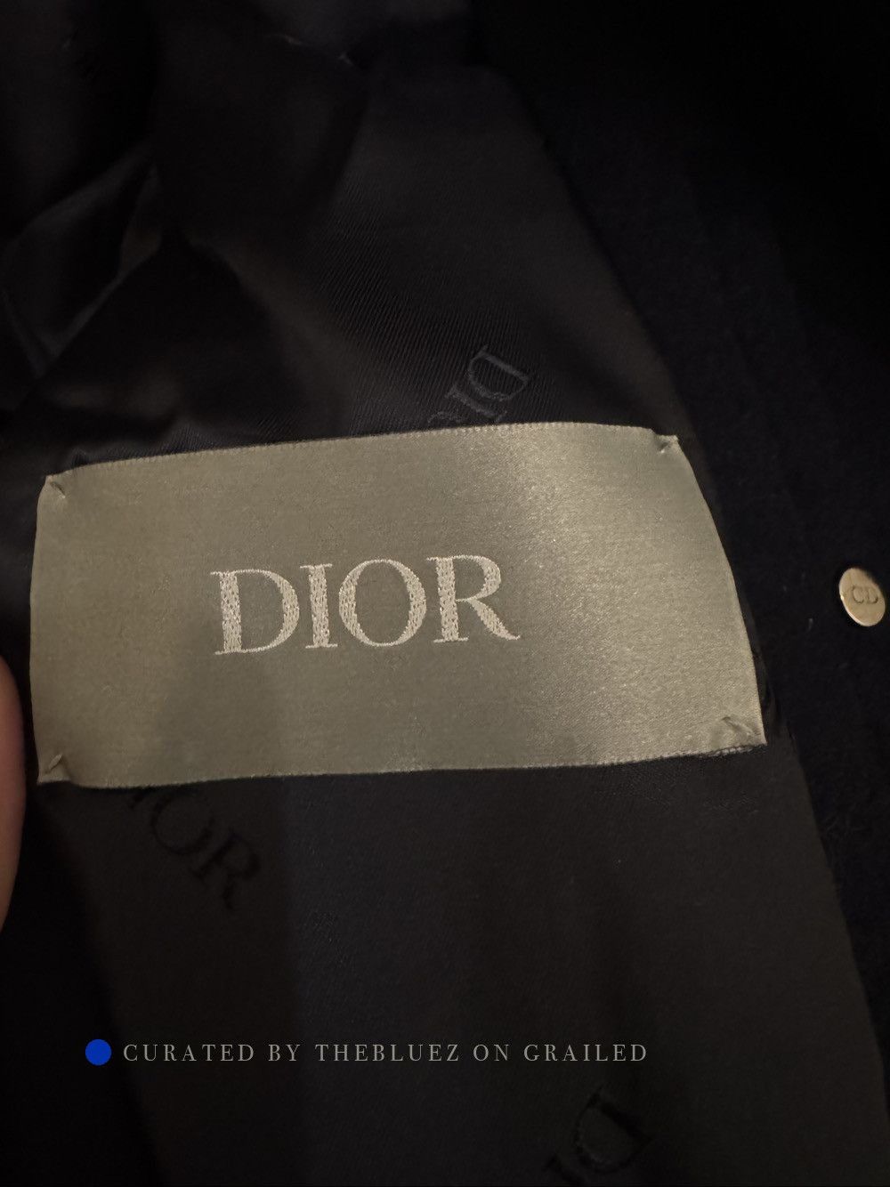 Dior Embroidered Wool Varsity Jacket in Blue Size US M / EU 48-50 / 2 - 3 Thumbnail