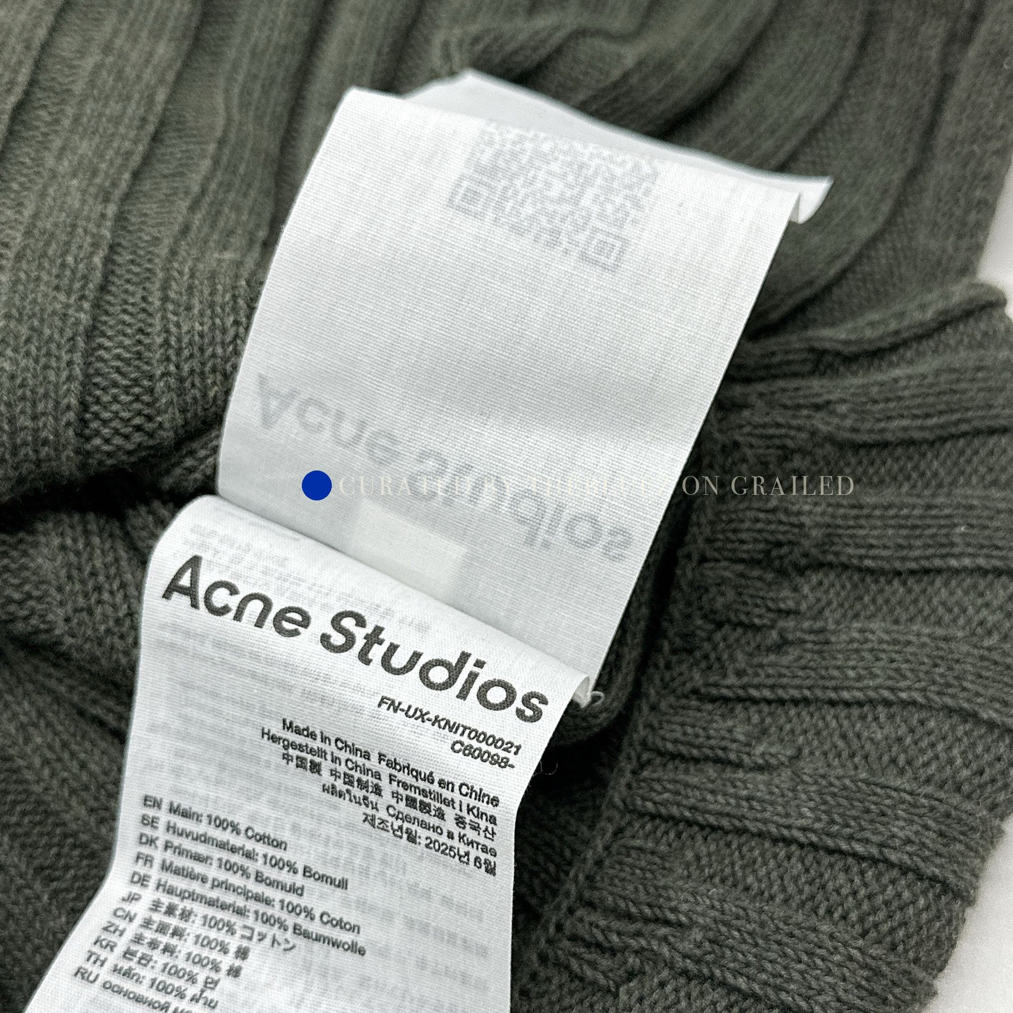 Acne Studios Ribbed Green Knit Sweater in XS Size US XS / EU 42 / 0 - 4 Thumbnail