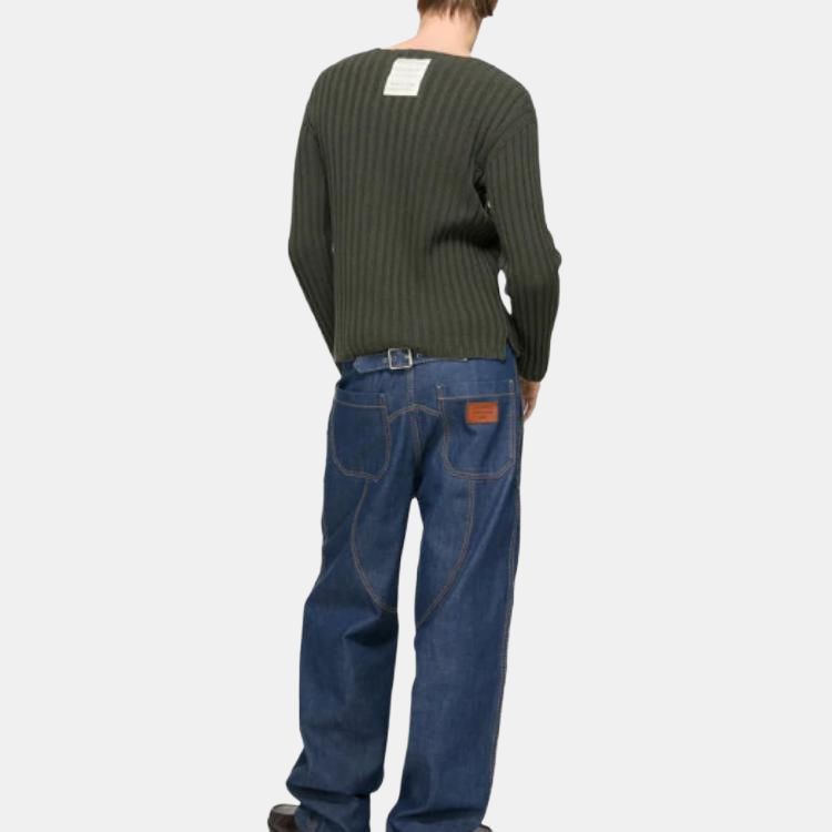 Acne Studios Ribbed Green Knit Sweater in XS Size US XS / EU 42 / 0 - 6 Thumbnail